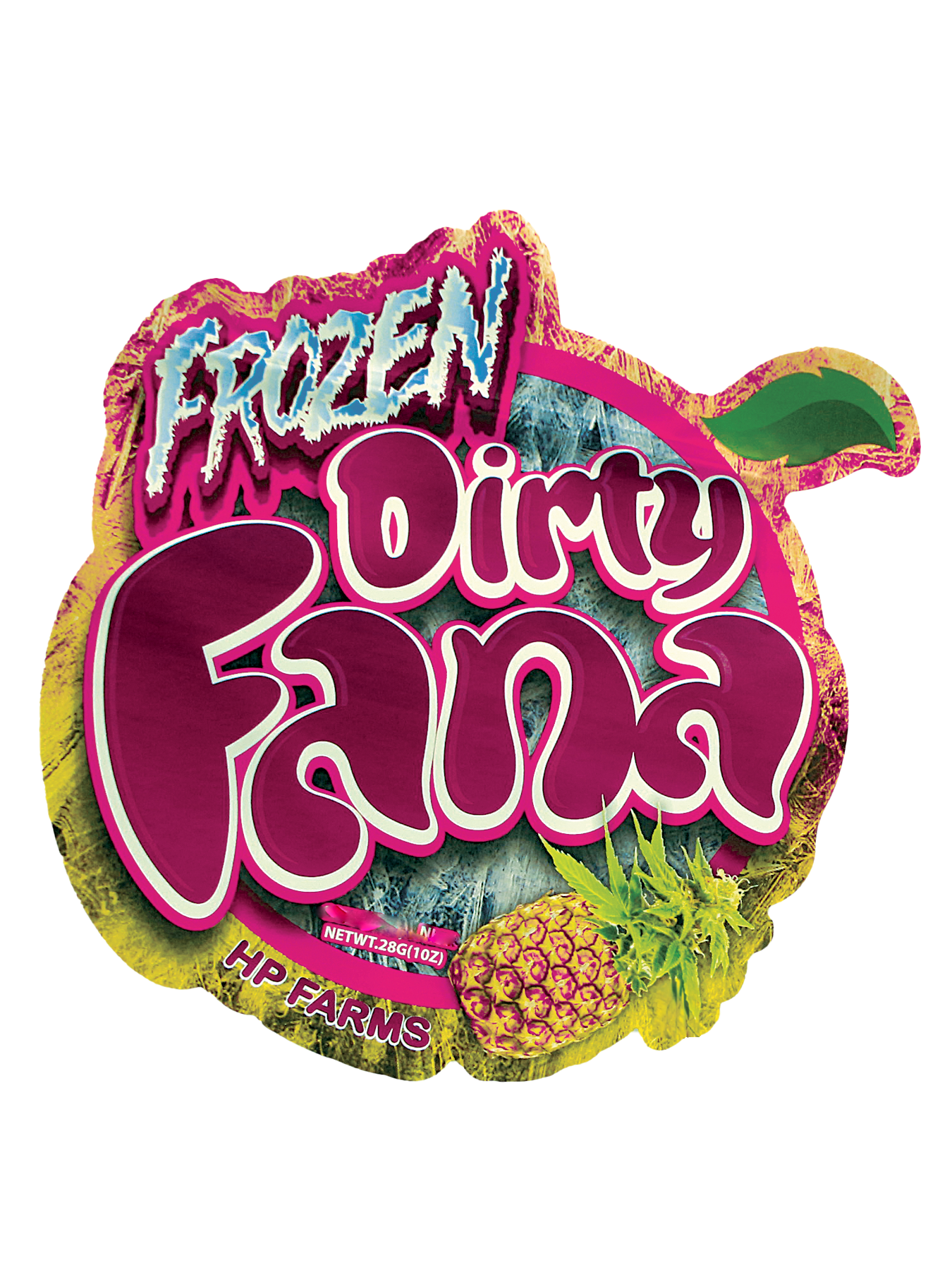 28 Gram Mylar Bag – Premium Smell-Proof Flower Packaging – Frozen Dirty Fana (50 Count) MB-28-011