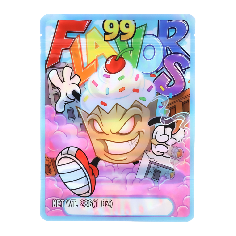 28 Gram Mylar Bag – Premium Smell-Proof Flower Packaging – 99 Flavor (50 Count) MB-28G-020
