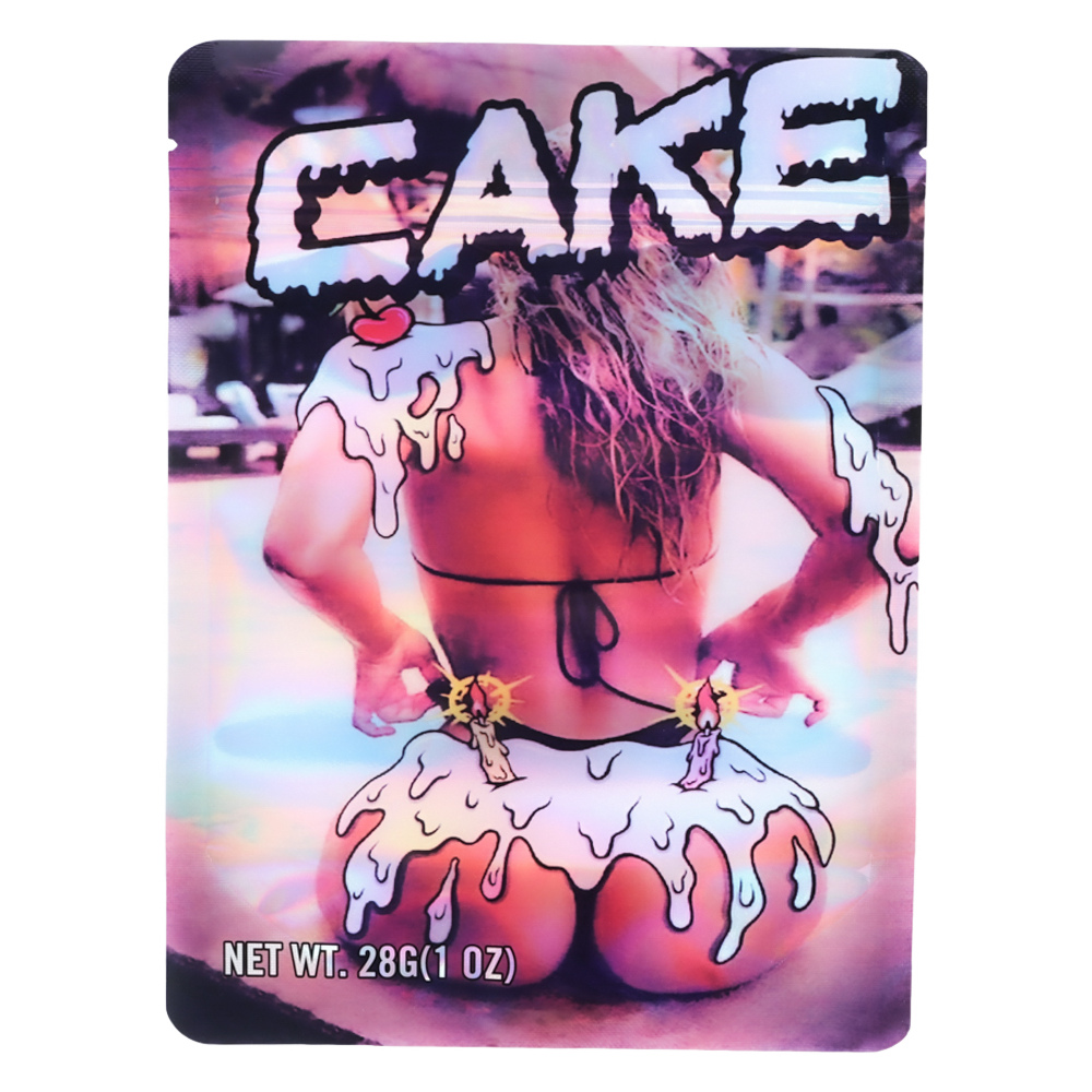 28 Gram Mylar Bag – Premium Smell-Proof Flower Packaging – Cake Butt (50 Count) MB-28G-026