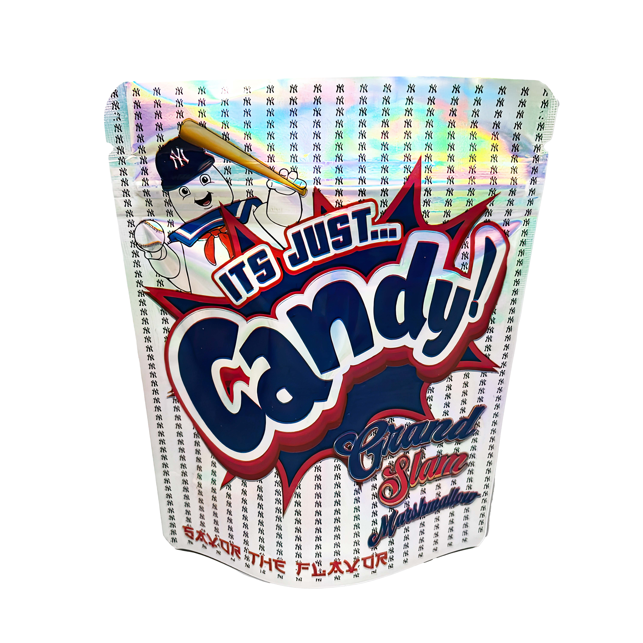 3.5 Gram Mylar Bag – Premium Smell-Proof Packaging – It’s Just Candy Grand Slam (50 Count) MB-35G-016