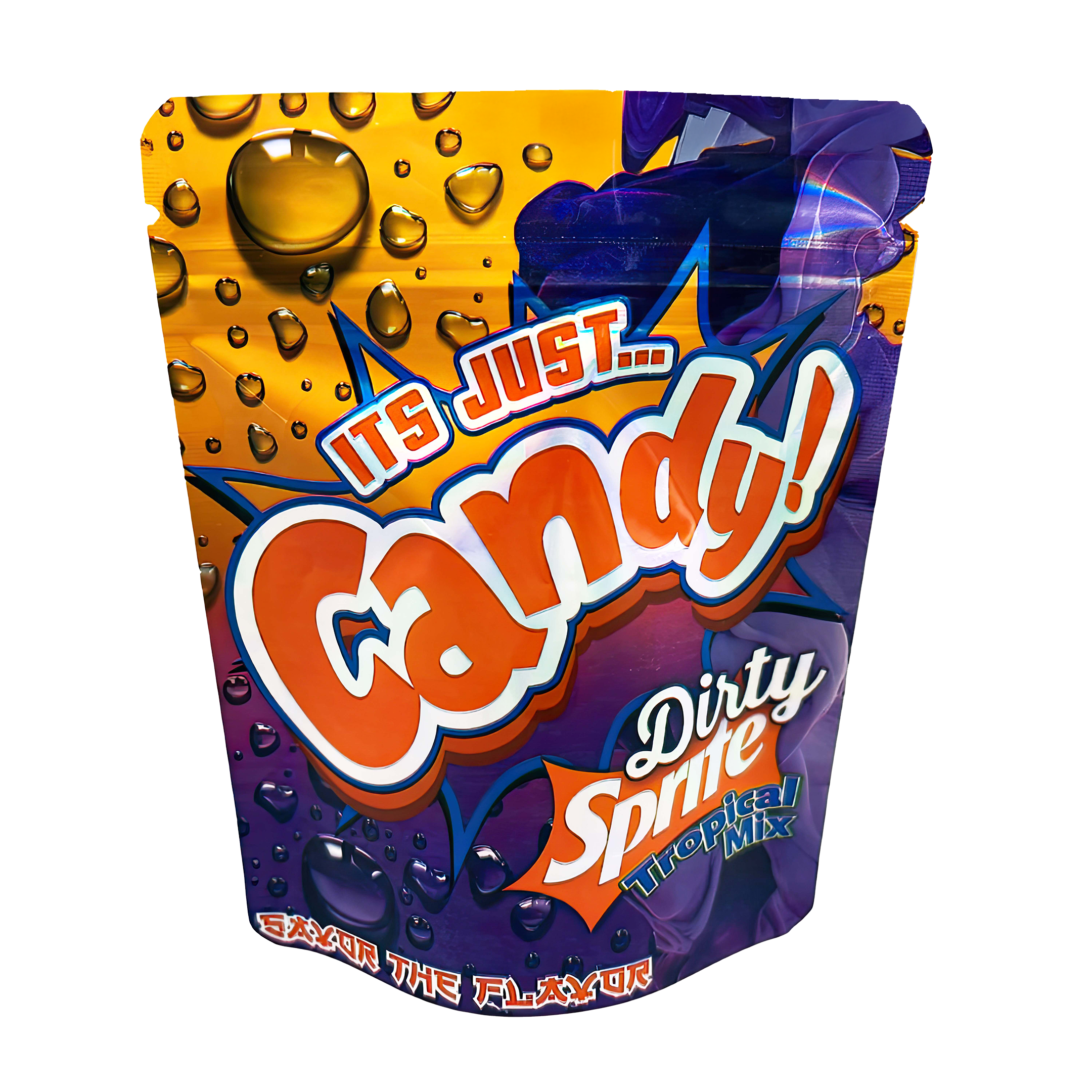 3.5 Gram Mylar Bag – Premium Smell-Proof Packaging – It’s Just Candy Dirty Sprite (50 Count) MB-35G-019