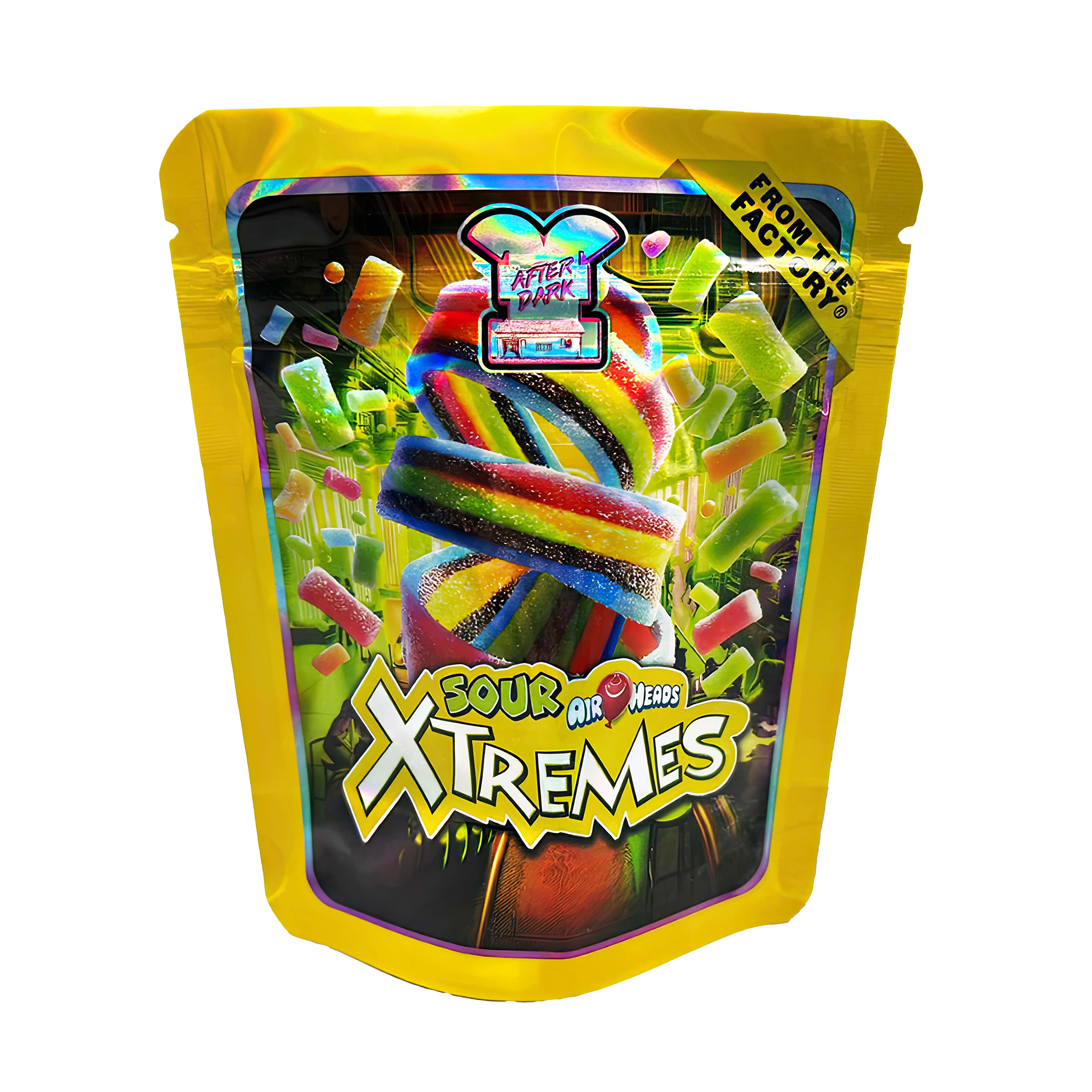 3.5 Gram Mylar Bag – Premium Smell-Proof Packaging – Sour Xtremes (50 Count) MB-35G-024