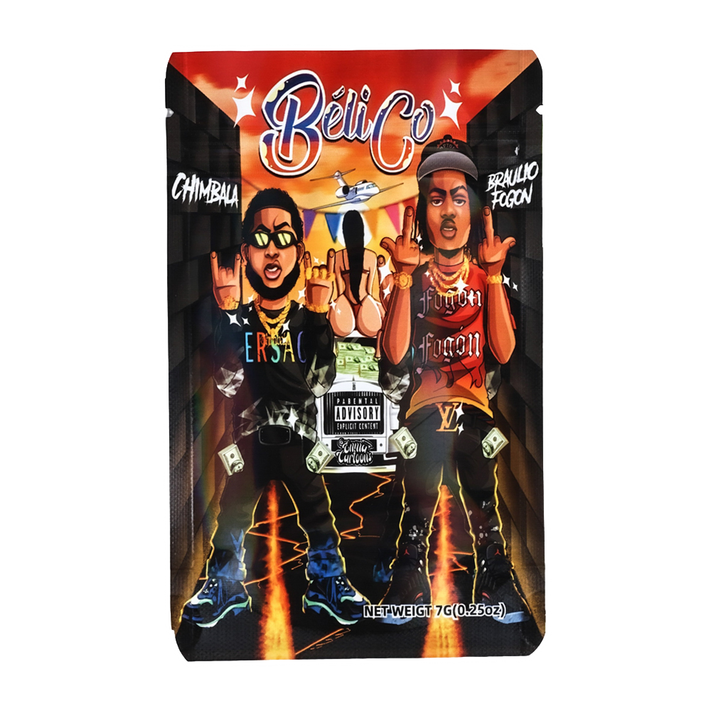 7 Gram Mylar Bag – Premium Smell-Proof Packaging – Belico (50 Count) MB-7G-001