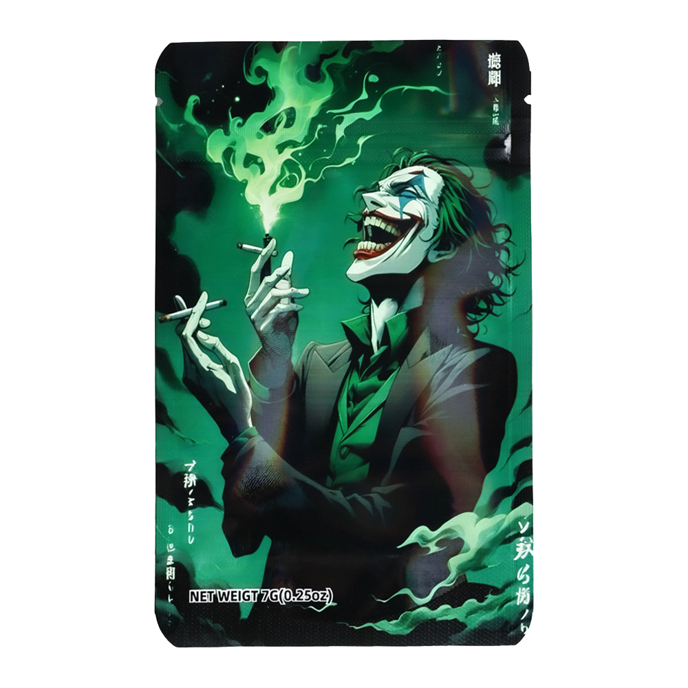 7 Gram Mylar Bag – Premium Smell-Proof Packaging – The Joker (50 Count) MB-7G-002