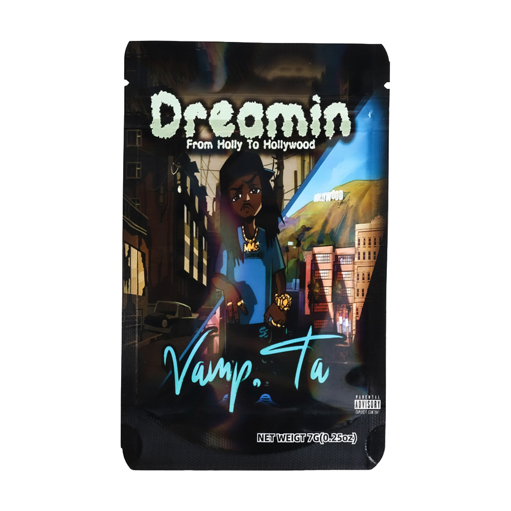 7 Gram Mylar Bag – Premium Smell-Proof Packaging – Dreaming from Holly to Hollywood (50 Count) MB-7G-004