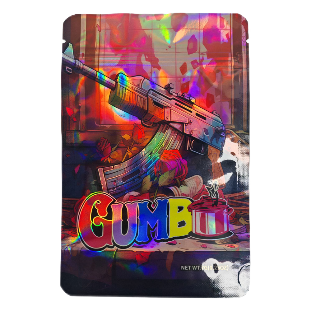 7 Gram Mylar Bag – Premium Smell-Proof Flower Packaging – Gumbo AR-15 (50 Count) MB-7G-028