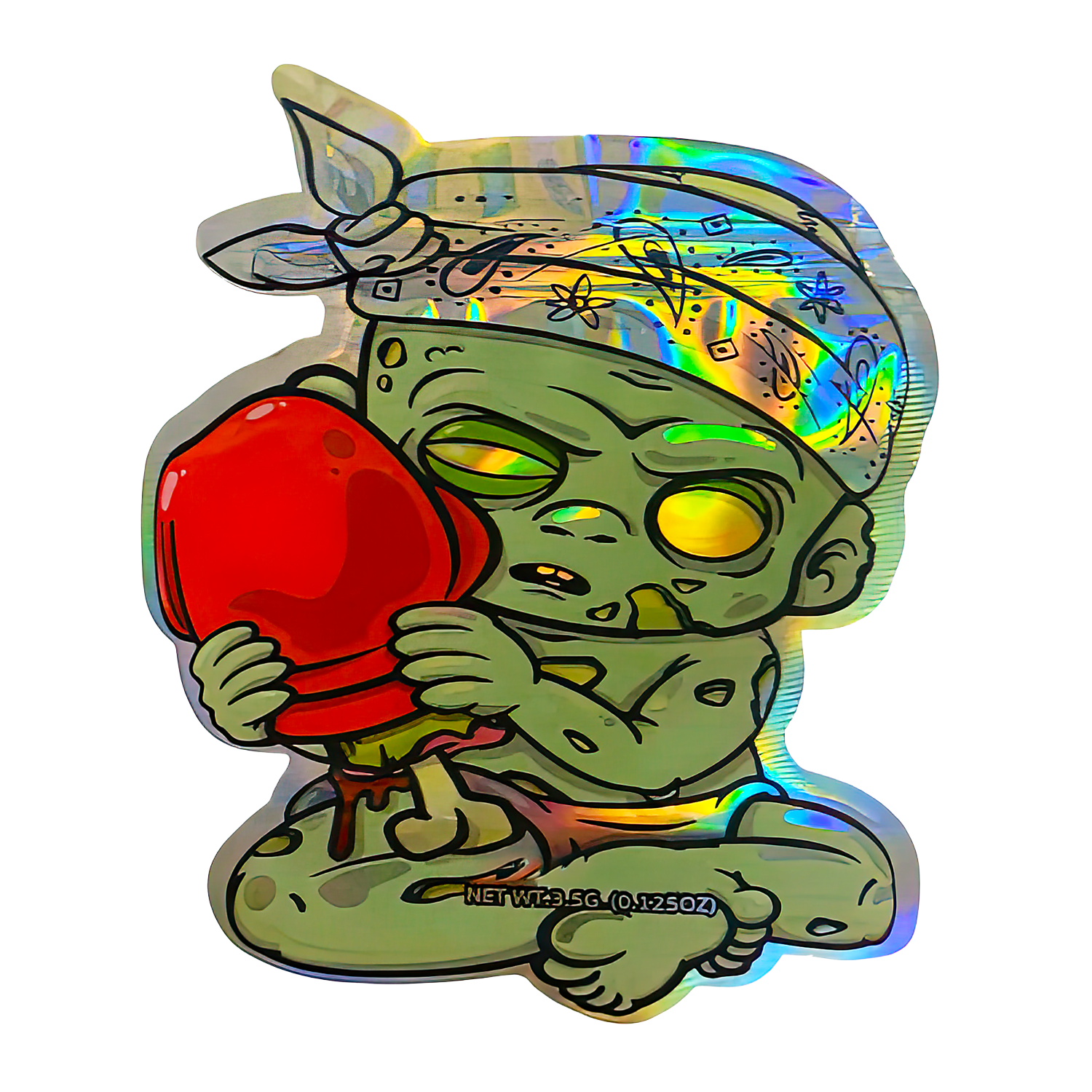 3.5g Shaped Mylar Bag (50 Count) ICFMF High Tolerance Red Bag MB35-SHAPE-005