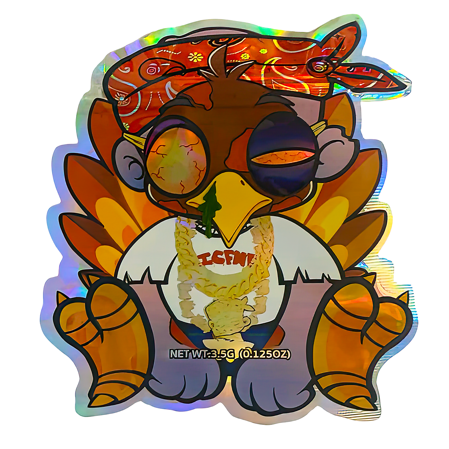 3.5g Shaped Mylar Bag (50 Count) ICFMF Bird MB35-SHAPE-013