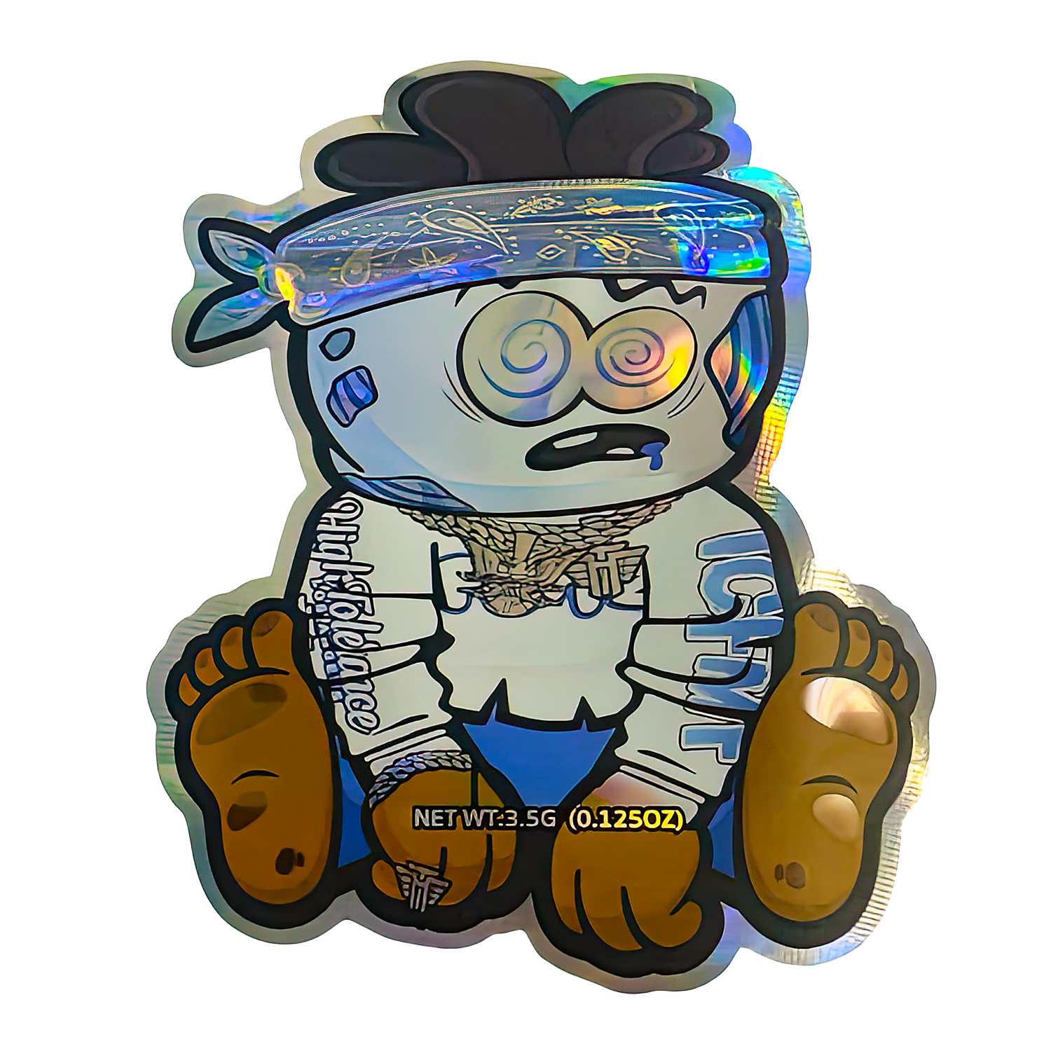 3.5g Shaped Mylar Bag (50 Count) ICFMP I Can’t Feel My Puffz MB35-SHAPE-016