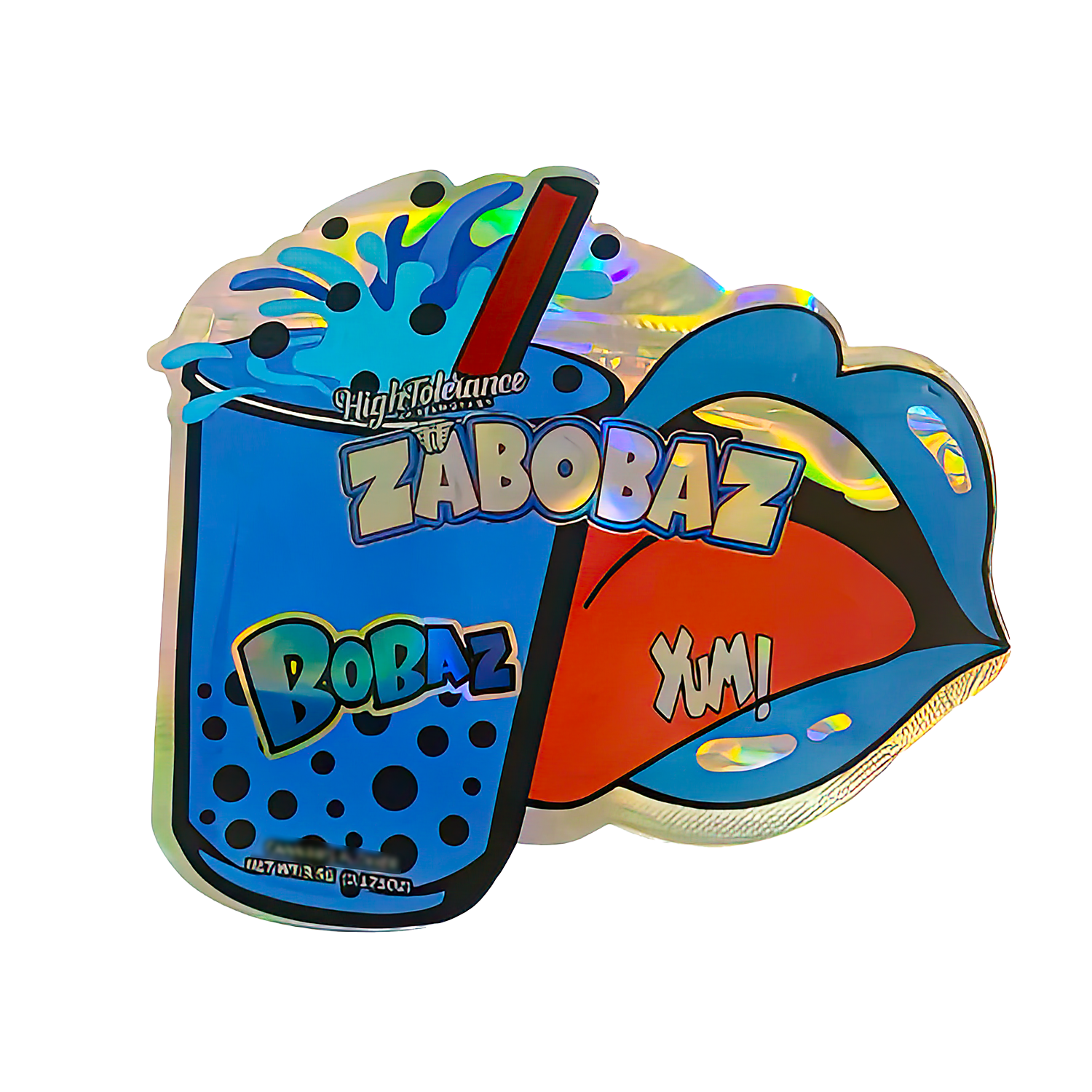 3.5g Shaped Mylar Bag (50 Count) Zabobaz Bobaz MB35-SHAPE-018