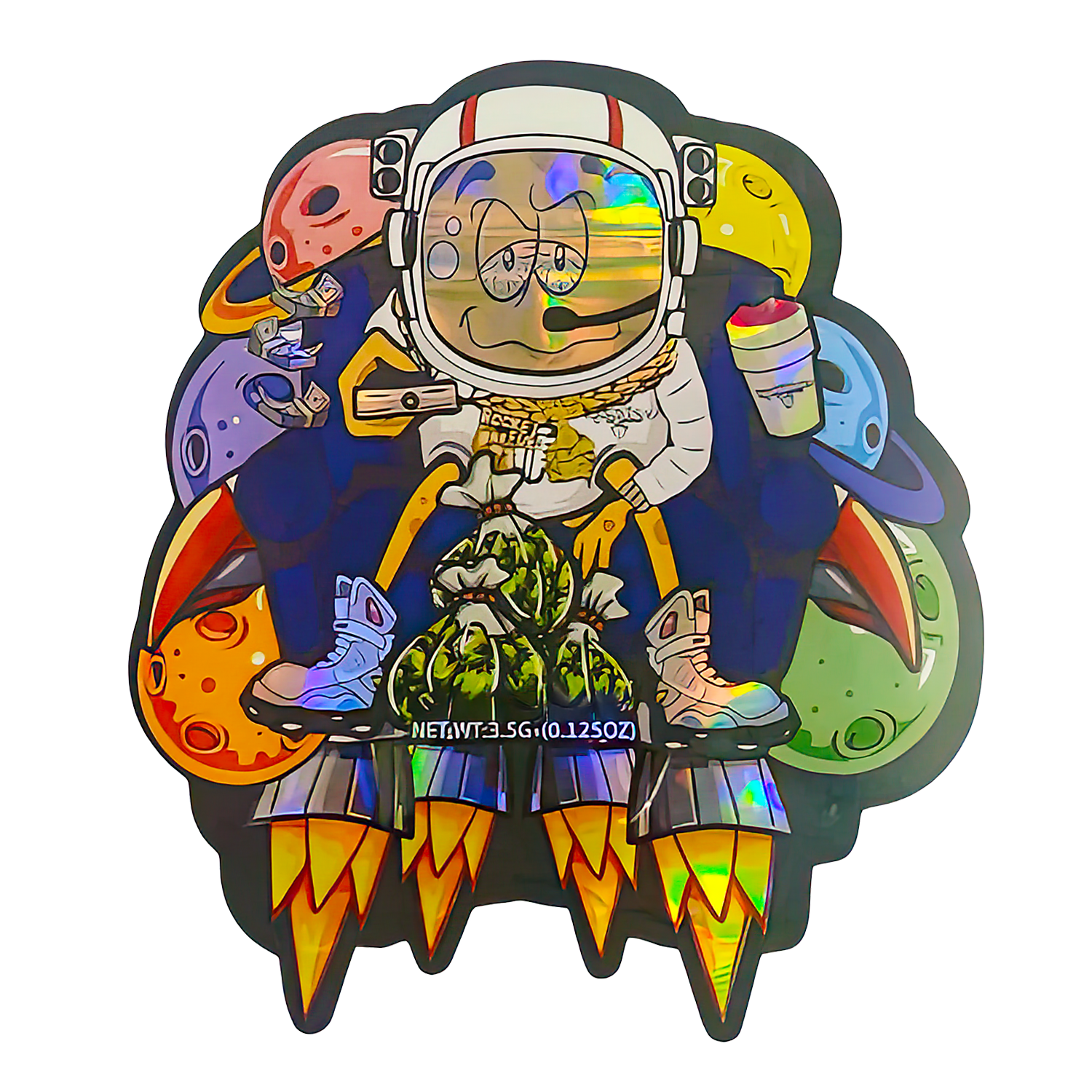 3.5g Shaped Mylar Bag (50 Count) Couch Rocket MB35-SHAPE-021