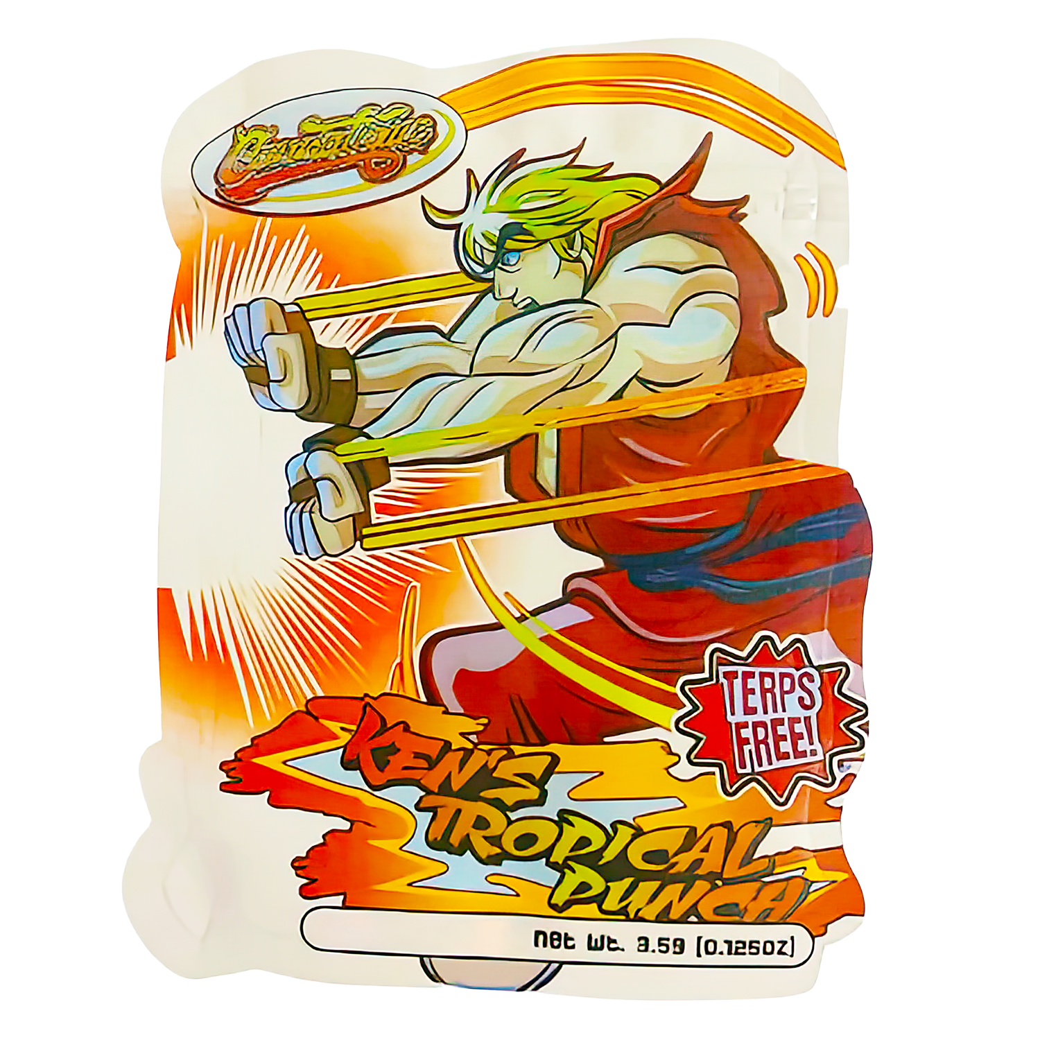 3.5g Shaped Mylar Bag (50 Count) Ken’s Tropical Punch MB35-SHAPE-065