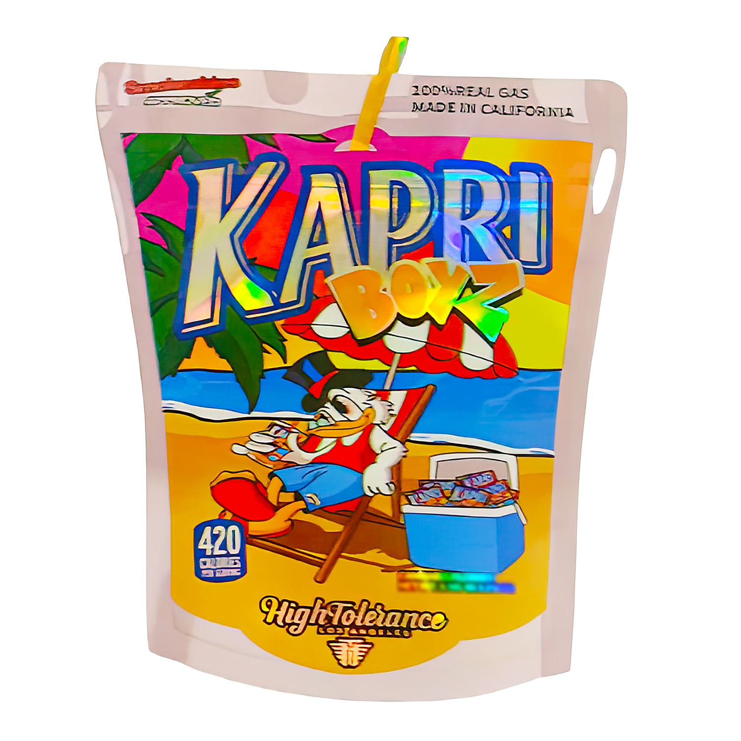 3.5g Shaped Mylar Bag (50 Count) Kapri Boyz MB35-SHAPE-079