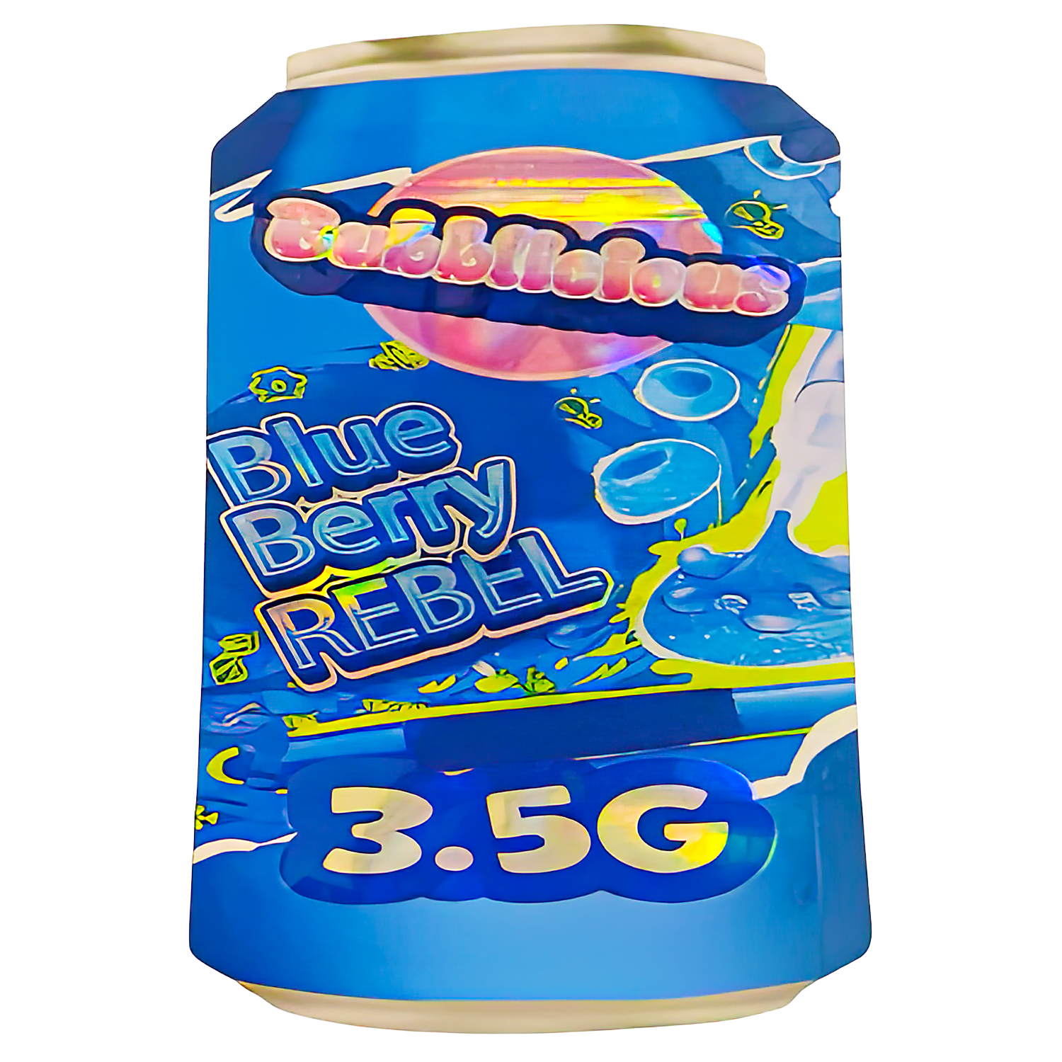 3.5g Shaped Mylar Bag (50 Count) Blueberry Rebel MB35-SHAPE-106
