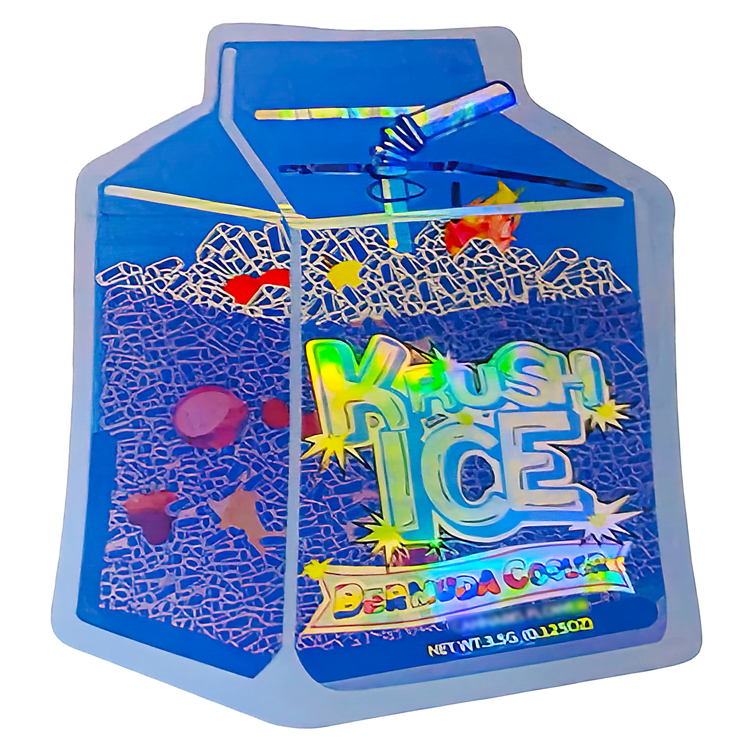 3.5g Shaped Mylar Bag (50 Count) Krush Ice MB35-SHAPE-108