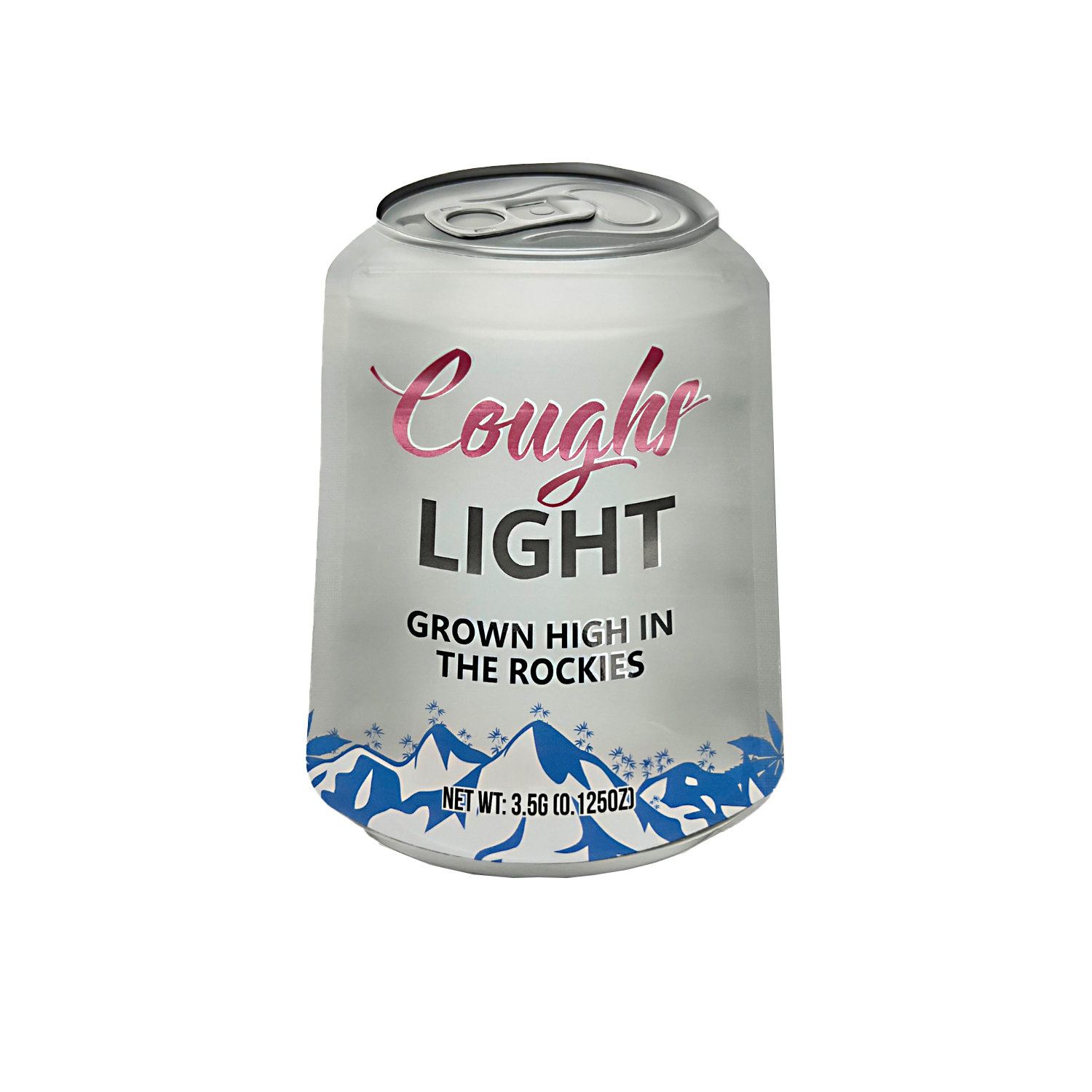 3.5g Shaped Mylar Bag – Premium Smell-Proof Packaging – Cough Light (50 Count) SCSMB-35-001