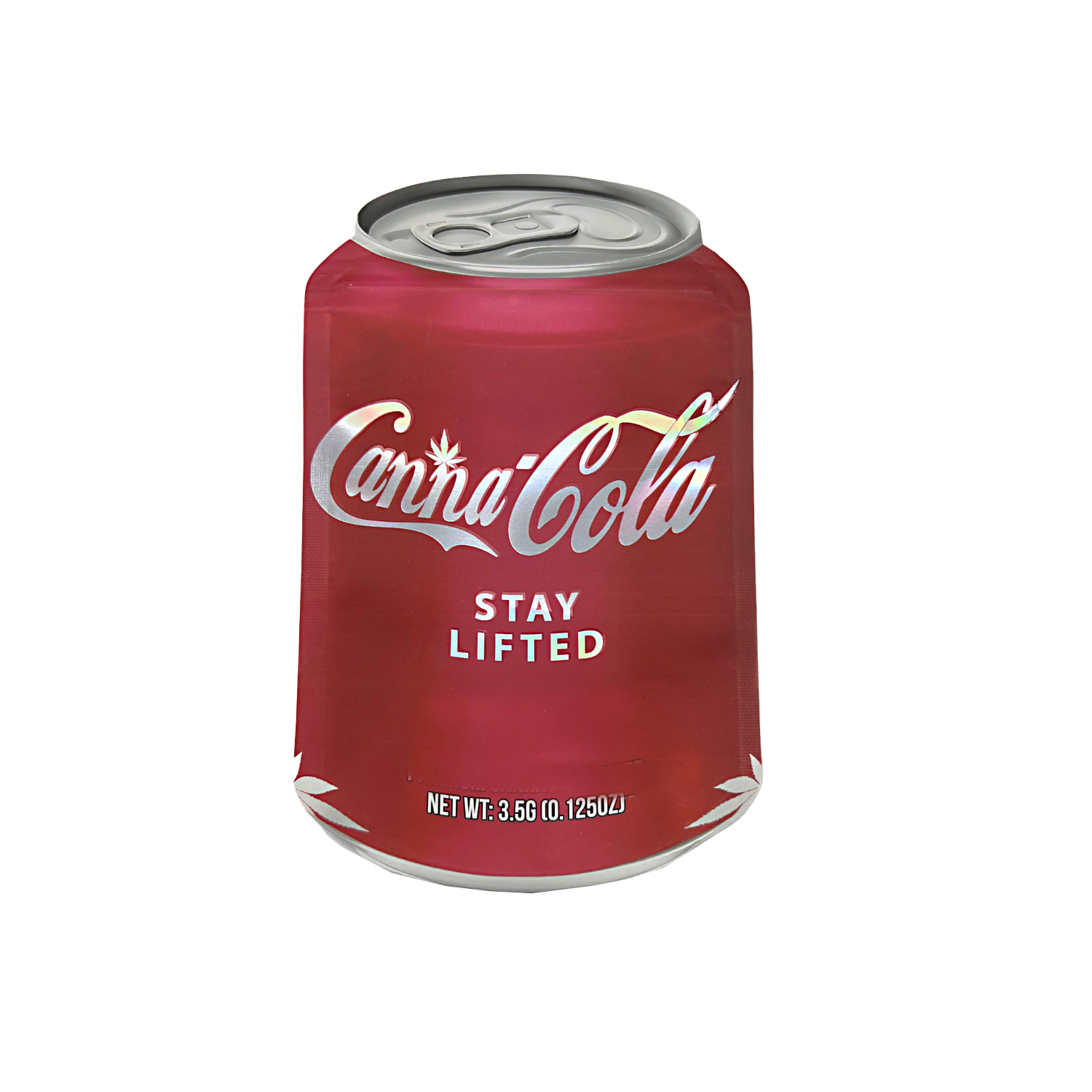 3.5g Shaped Mylar Bag – Premium Smell-Proof Packaging – Canna Cola (50 Count) SCSMB-35-007