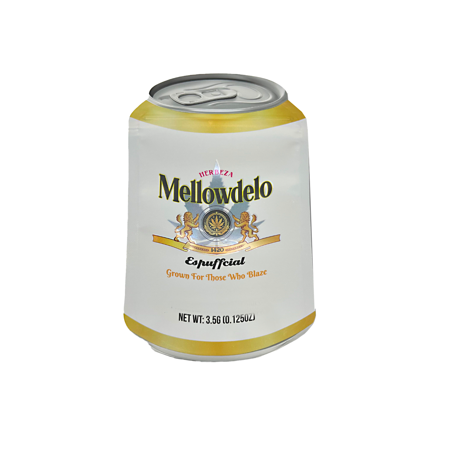 3.5g Shaped Mylar Bag – Premium Smell-Proof Packaging – Mellowdelo (50 Count) SCSMB-35-009