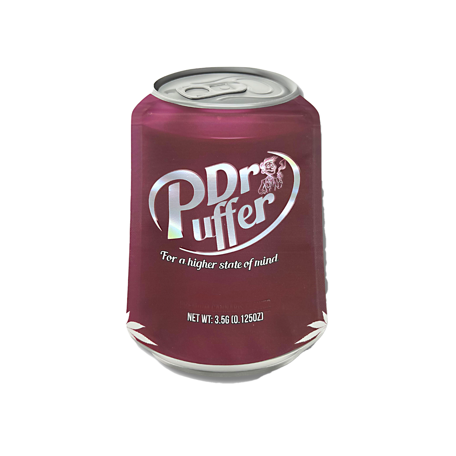 3.5g Shaped Mylar Bag – Premium Smell-Proof Packaging – Dr Puffer (50 Count) SCSMB-35-011