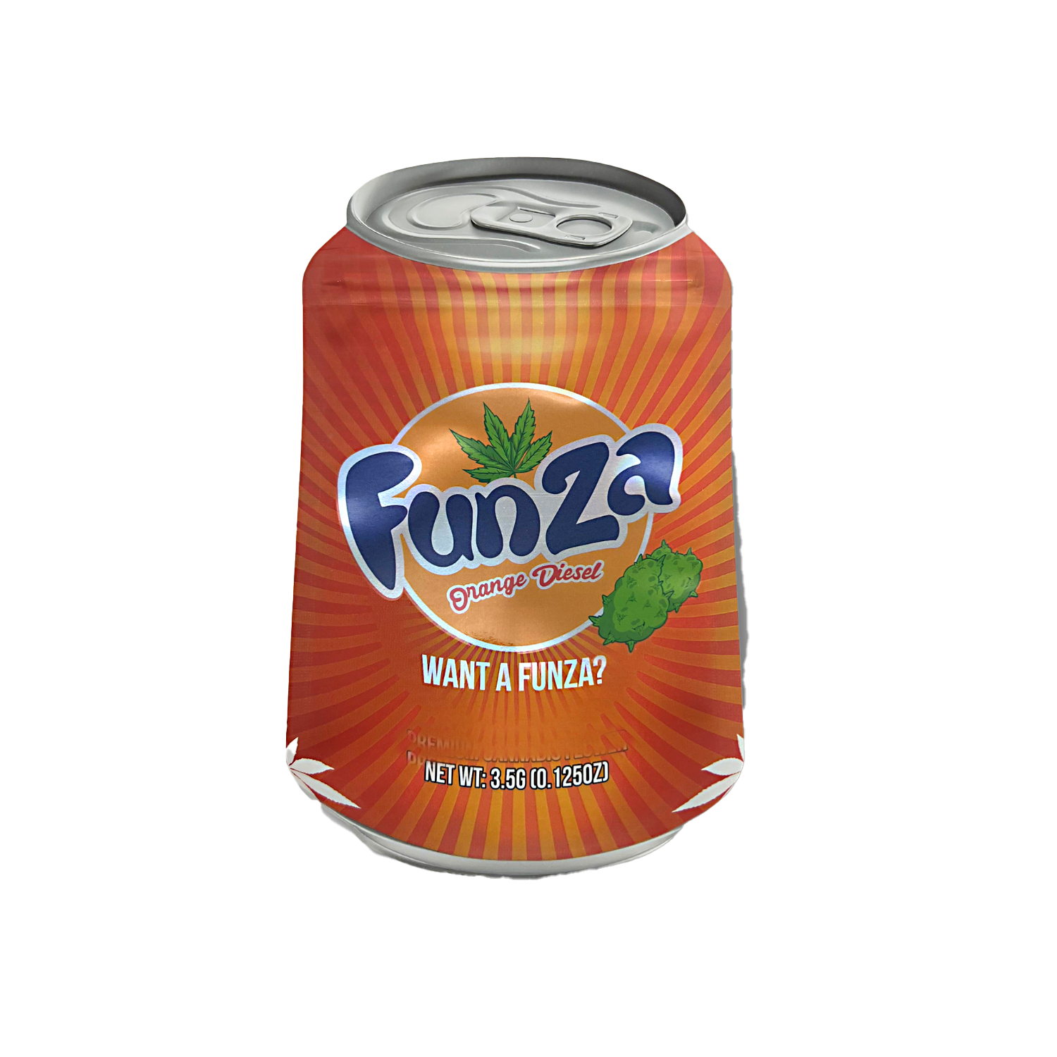 3.5g Shaped Mylar Bag – Premium Smell-Proof Packaging – Funza (50 Count) SCSMB-35-012