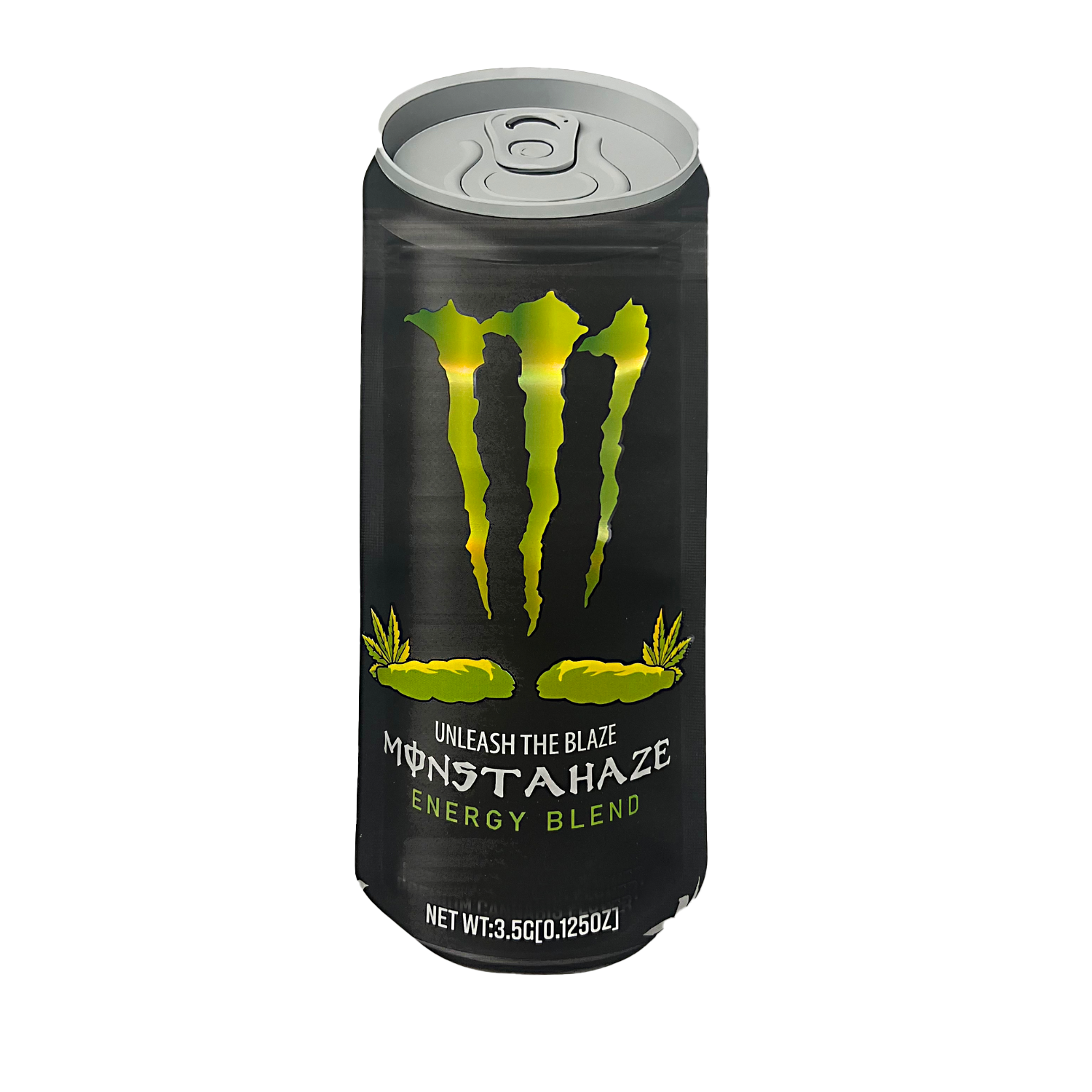 3.5g Shaped Mylar Bag – Premium Smell-Proof Packaging – Monsta Haze (50 Count) SCSMB-35-017