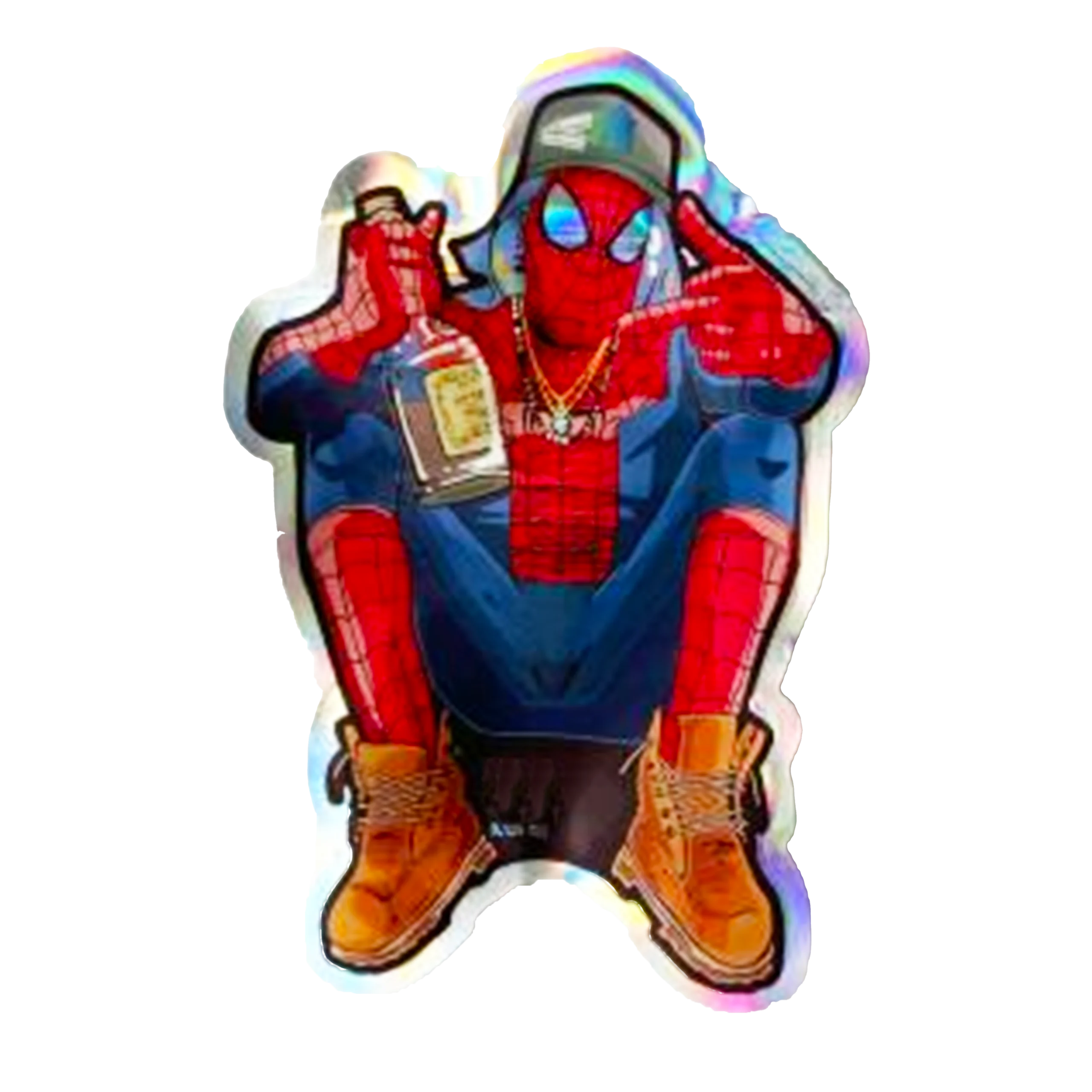 3.5g Shaped Mylar Bag – Premium Smell-Proof Packaging – Drunk Spiderman (50 Count) SMB-35G-022