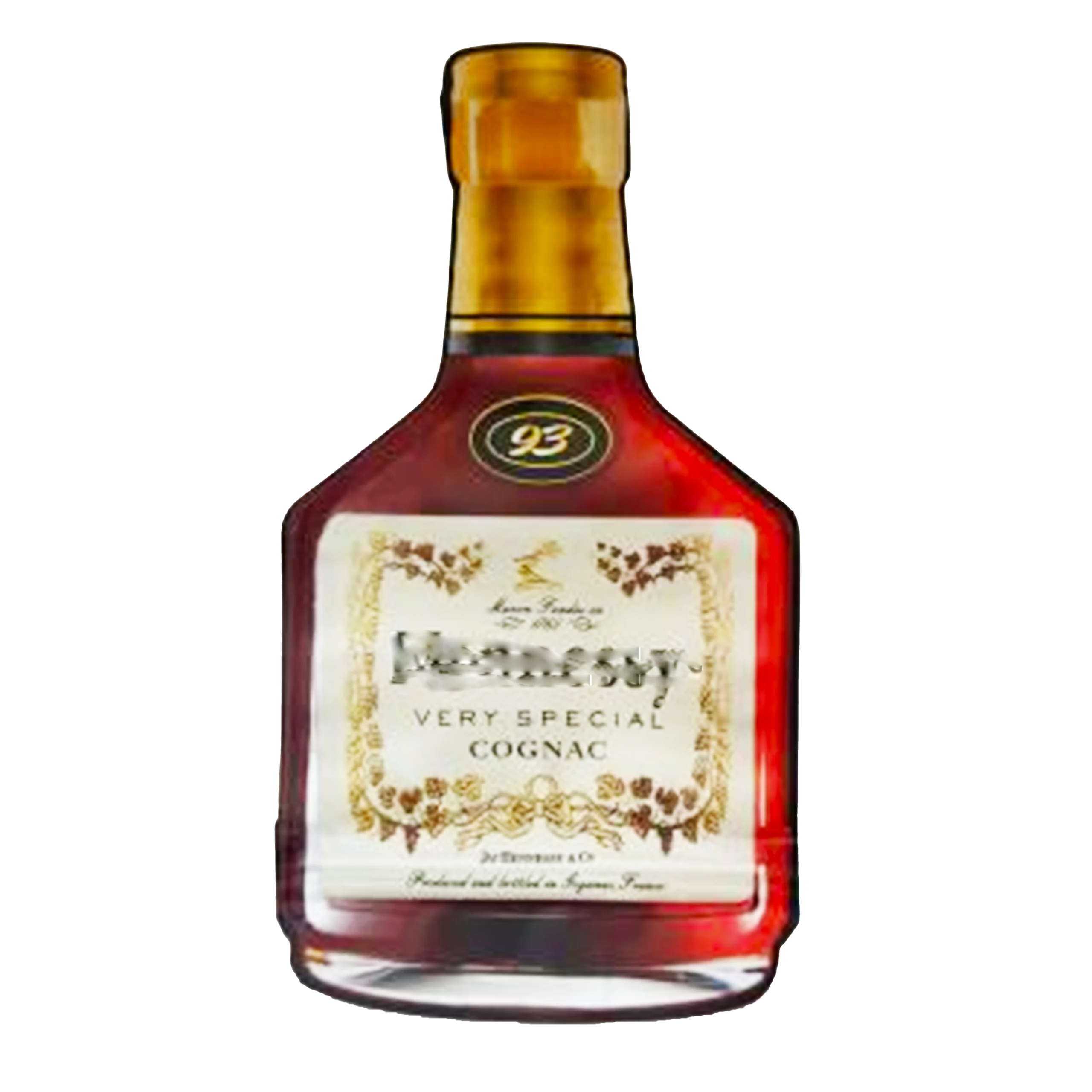 3.5g Shaped Mylar Bag – Premium Smell-Proof Packaging – Hennesy Cognac (50 Count) SMB-35G-027