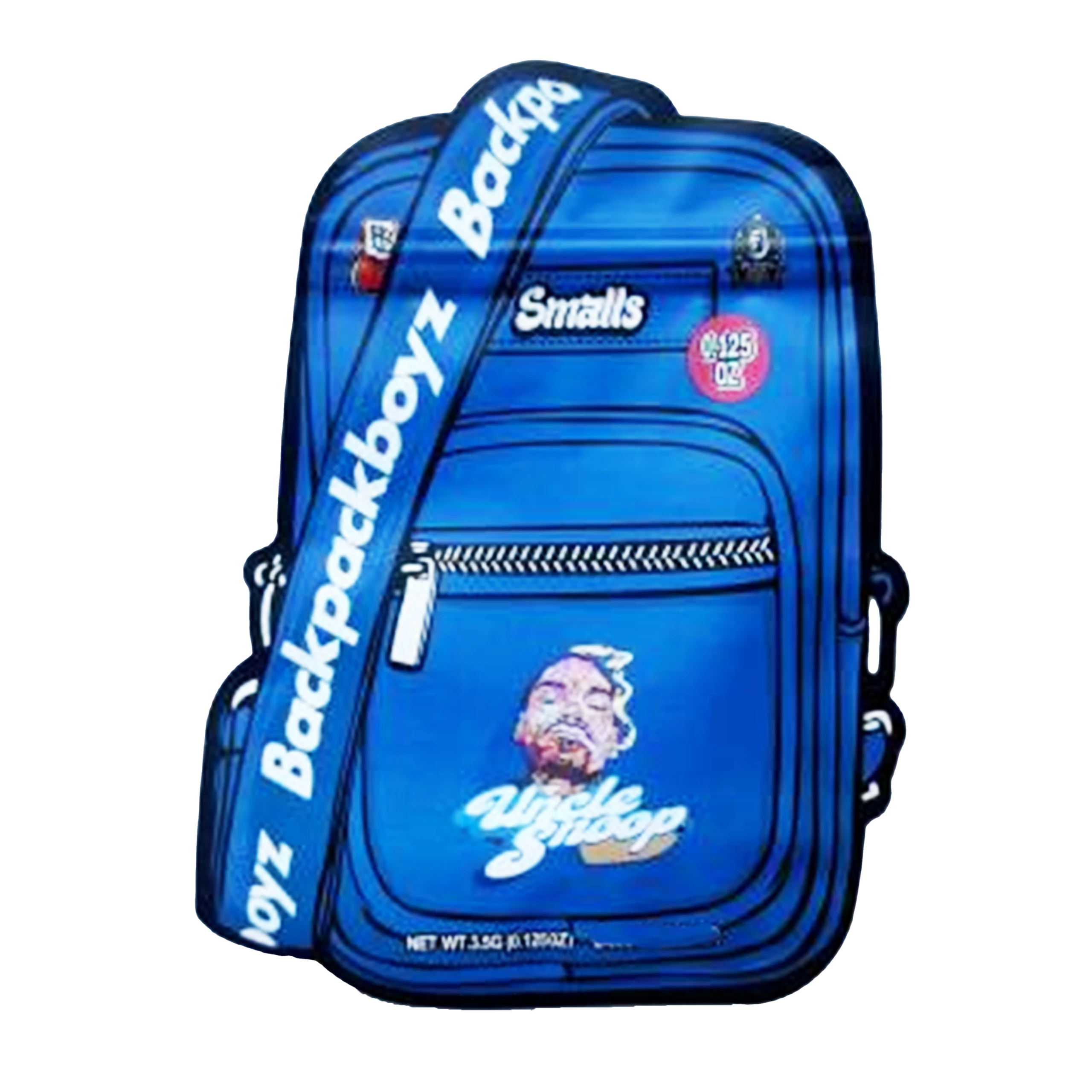 3.5g Shaped Mylar Bag – Premium Smell-Proof Packaging – Backpack Boyz Uncle Snoop (50 Count) SMB-35G-045