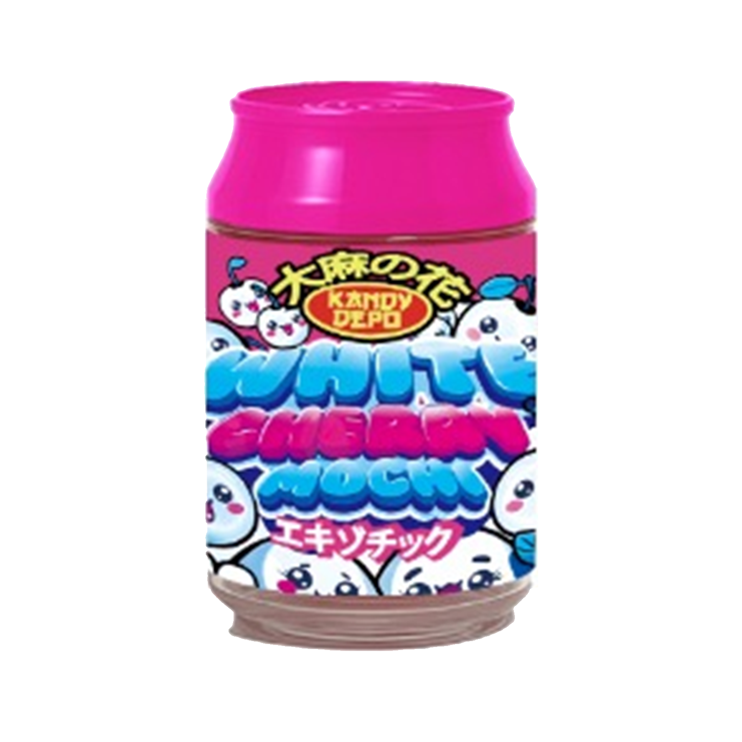 3.5g Plastic Soda Can Jar – (12 Count) White Cherry Mochi  CJ-35-038