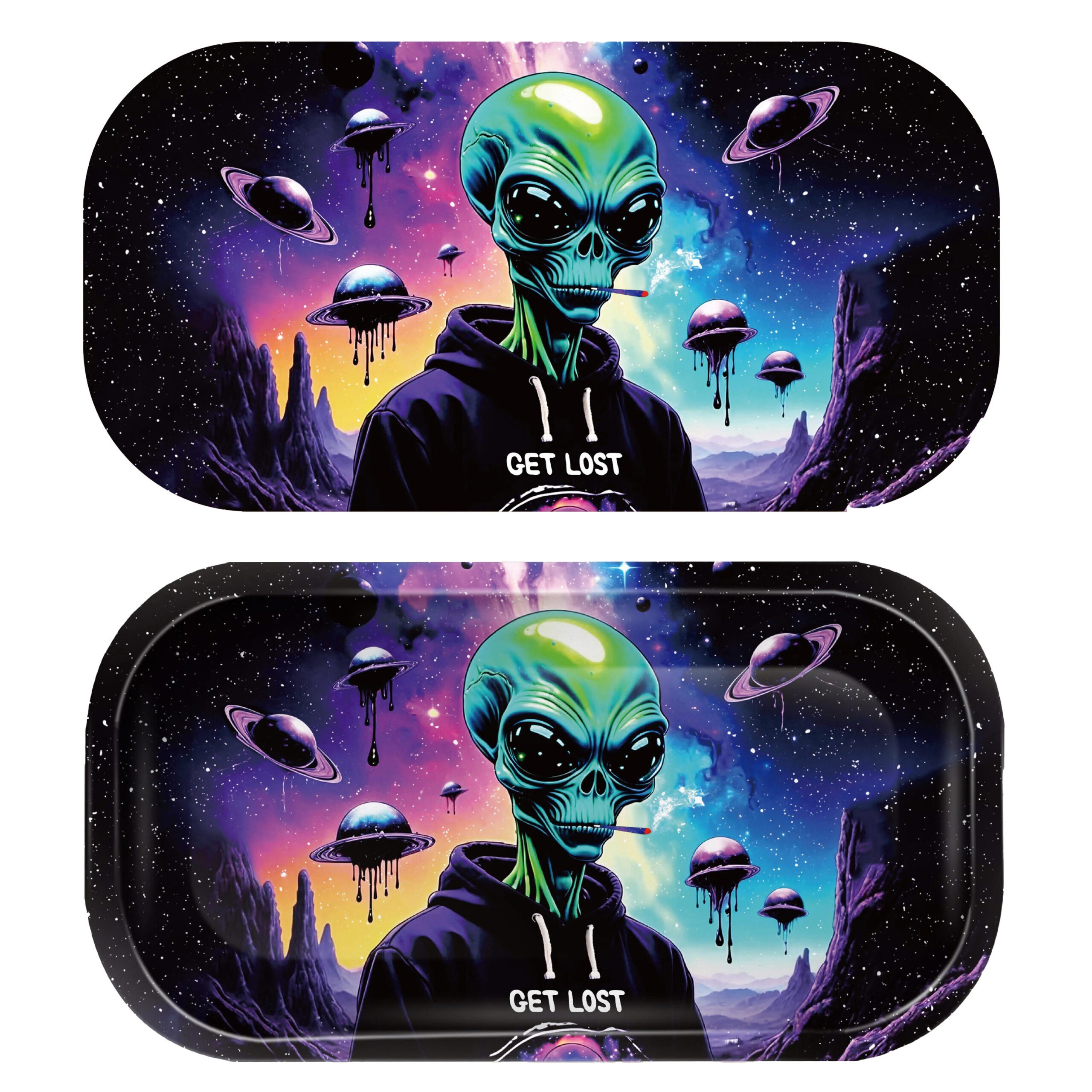 GLMT-025 Mini Magnetic 3D Tray with Lid – Get Lost Green Mad Alien