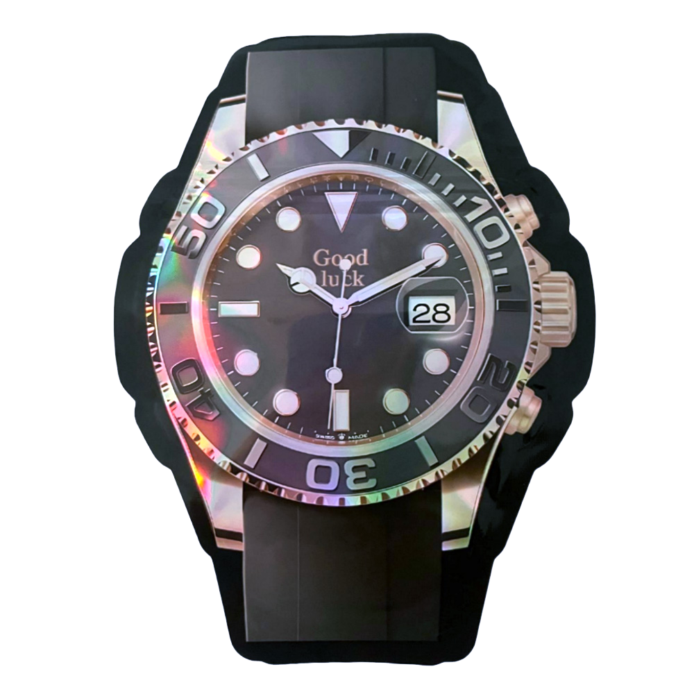 3.5 Black Diver Classic Watch (50 Count) WATCH-MB-003