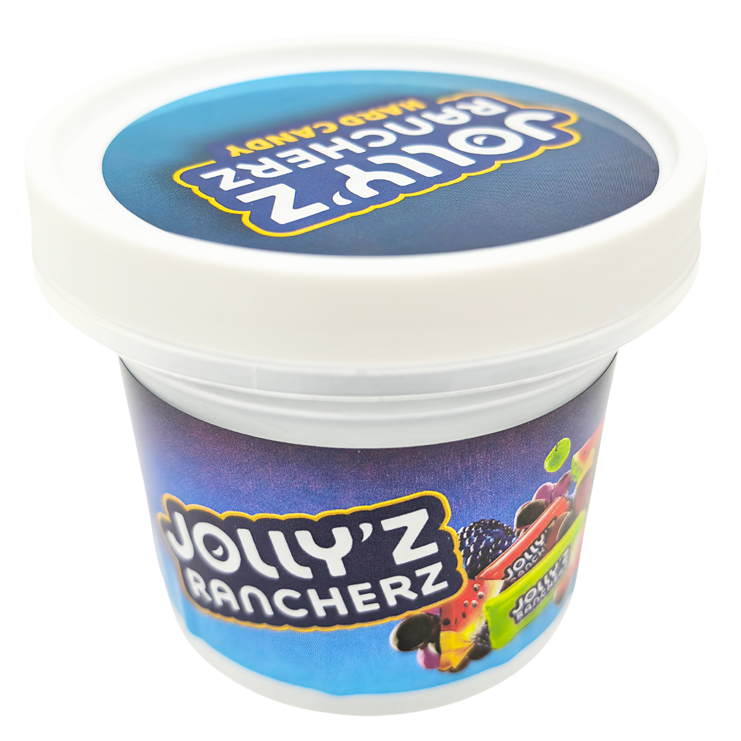 (12 Count) Empty Ice Cream Style Storage Jars (Style 002) Jolly’z Rancherz