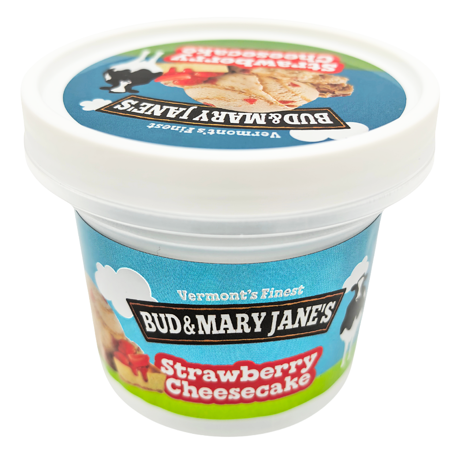 (12 Count) Empty Ice Cream Style Storage Jars (Style 011) Bud & Mary Jane's