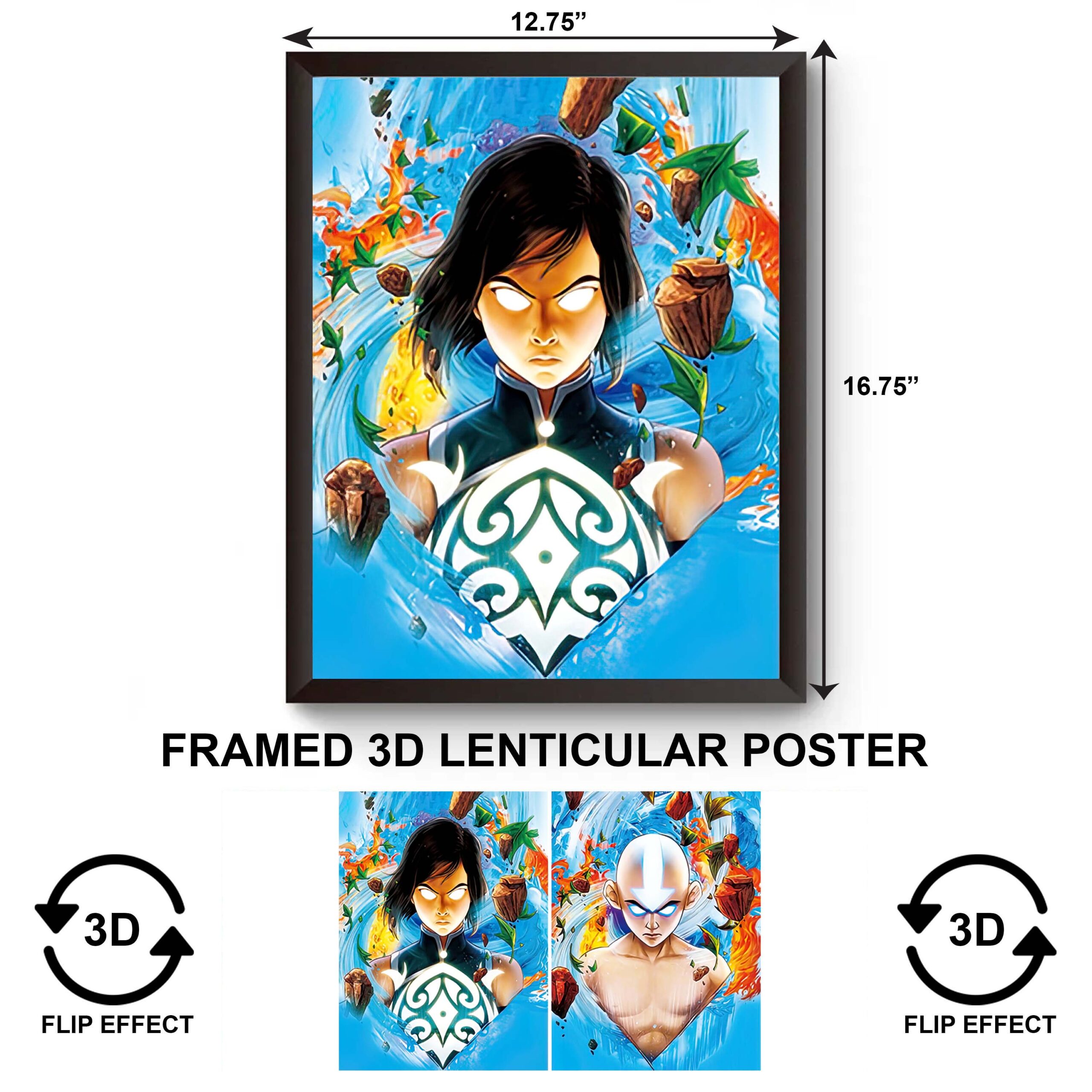 F3DP-006 Anime – Legend of Korra  3D Framed Poster