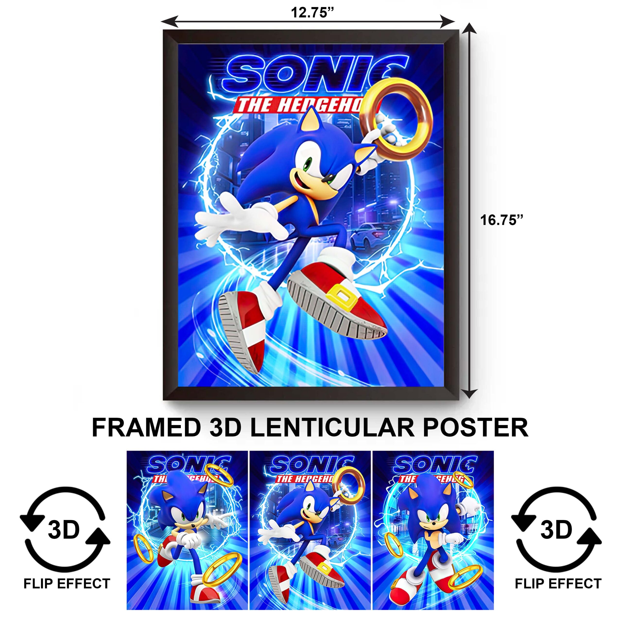 F3DP-044 Movies – Sonic 3D Framed Poster