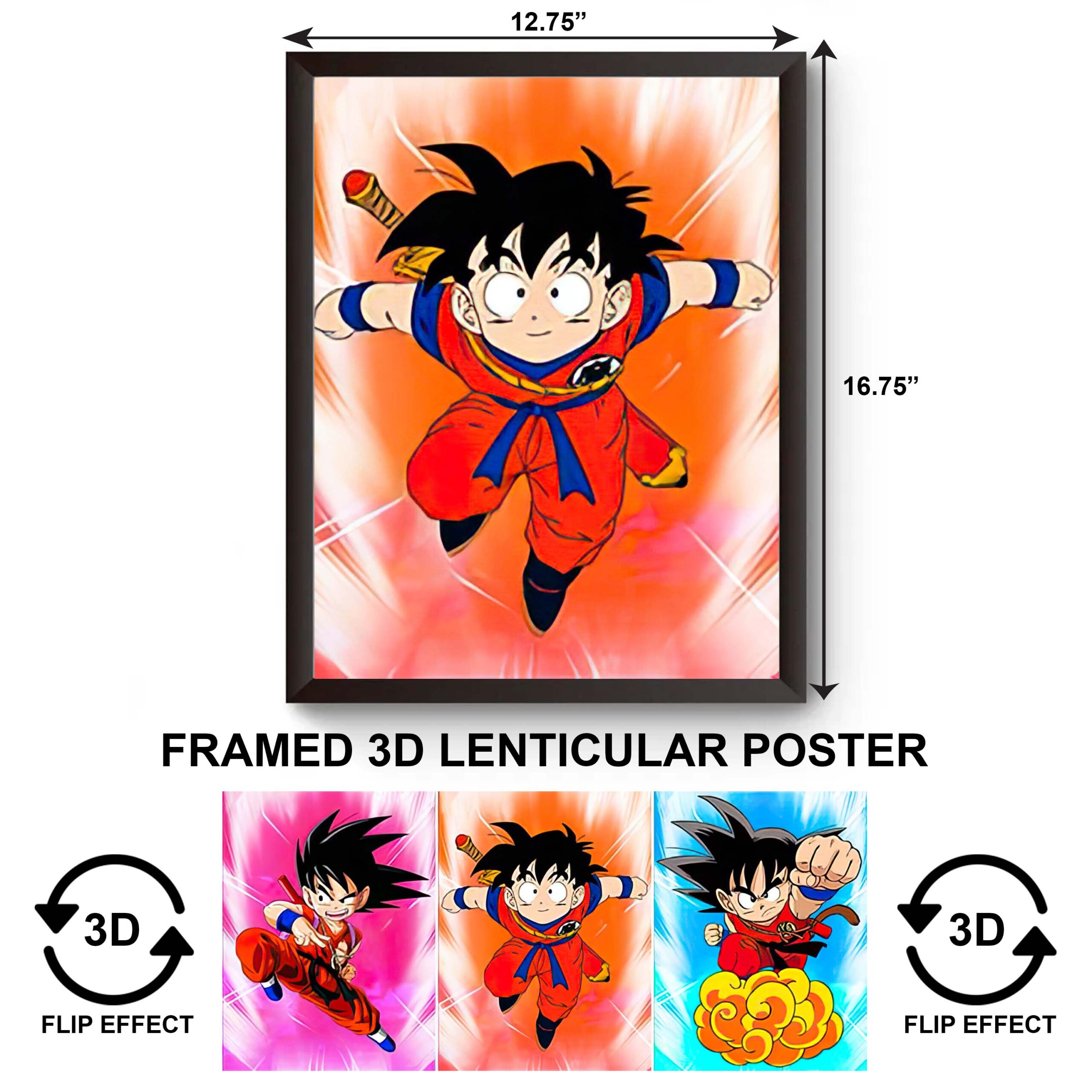 F3DP-047 Anime – Dragonballz Son Gohan 3D Framed Poster