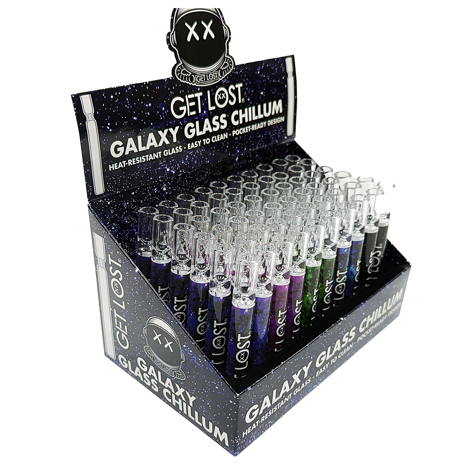 GGC-001 - Get Lost Galaxy Glass Chillum (60 Count) - Image 2