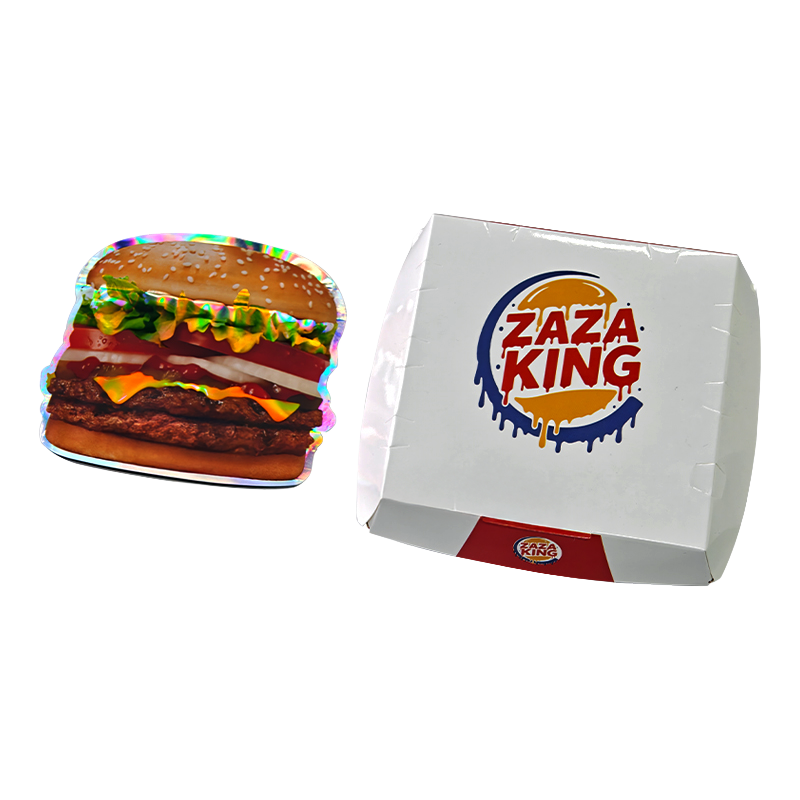 (12 Count) Hamburger-Themed Gift Box Set - ZaZa King Burger HNB-SHAPED-004