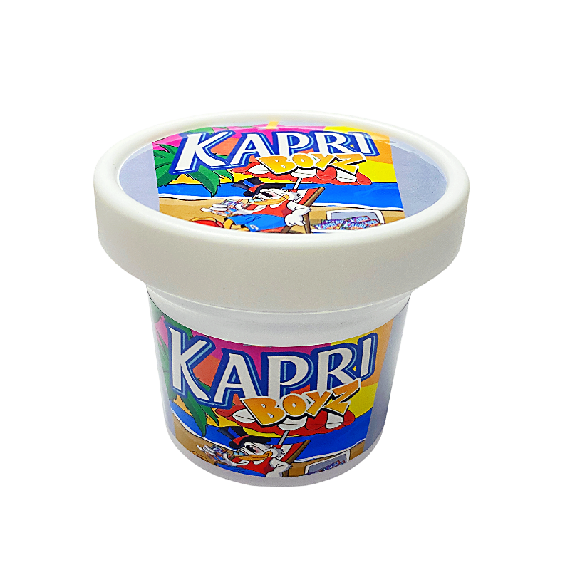 12 Pack – Ice Cream Pint Style Plastic Storage Containers with Lids – Kapri Boyz High Tolerance – ICJAR-009
