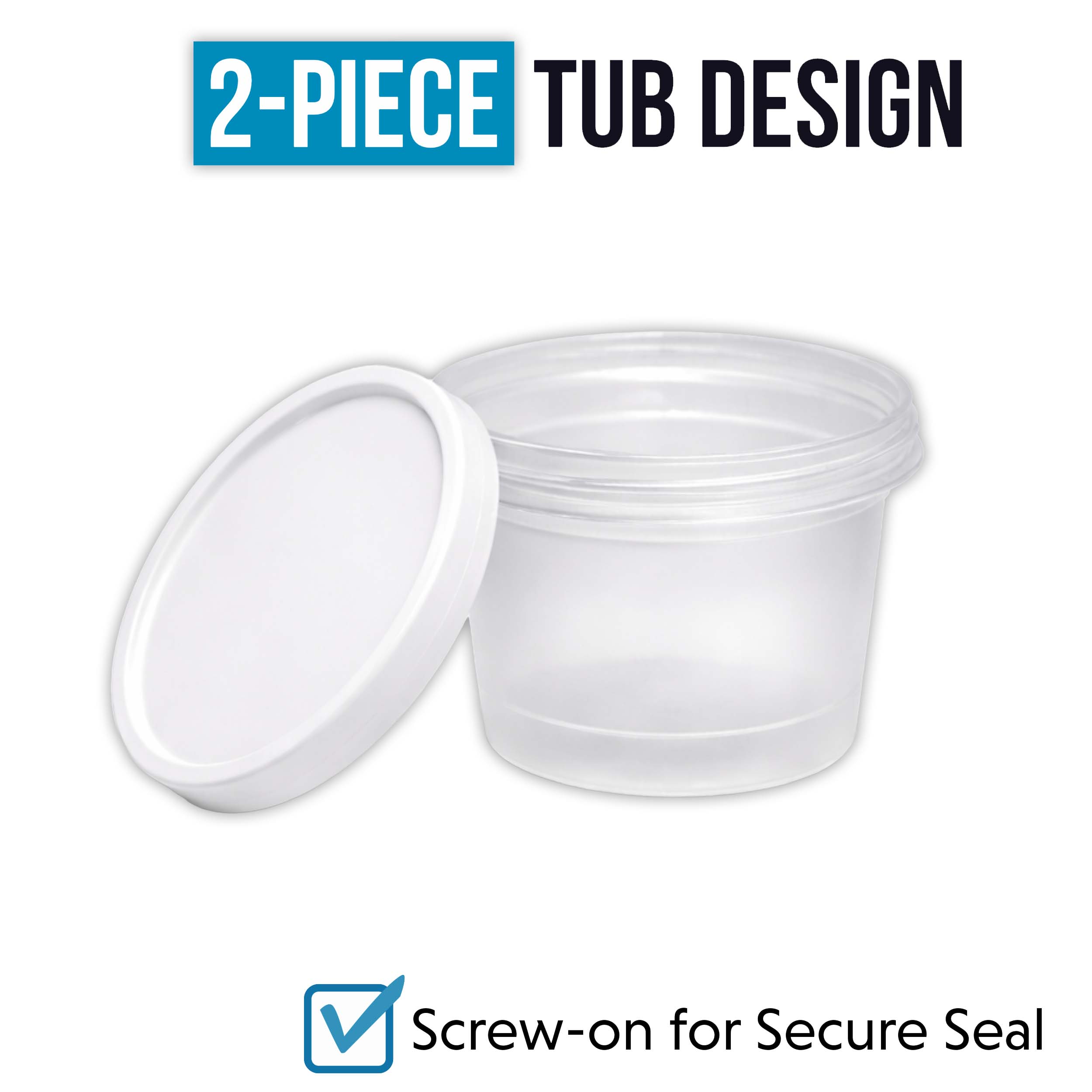 12 Pack – 3.5g Mystery Ice Cream Pint Style Plastic Storage Containers - Random Designs - Image 5