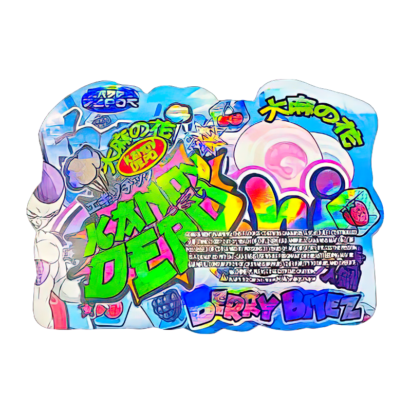 50 Pack - 3.5G Shaped Mylar Bags - Kandy Depo Frozen Mochi Berry Bitez - MB35-SHAPE-129 - Image 2