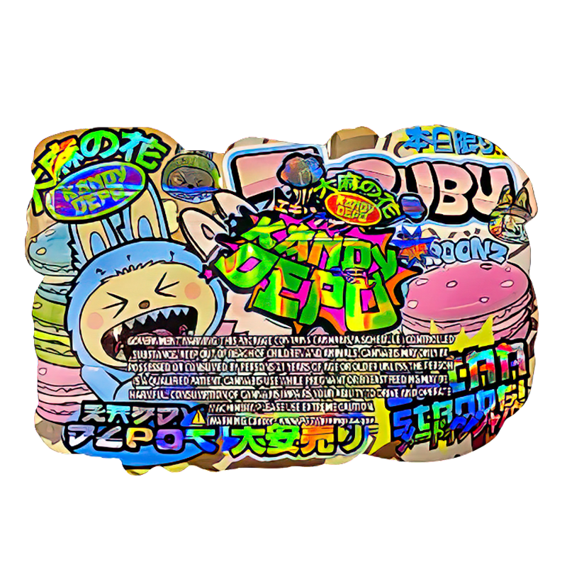 50 Pack - 3.5G Shaped Mylar Bags - Kandy Depo Zabubu - MB35-SHAPE-135 - Image 2