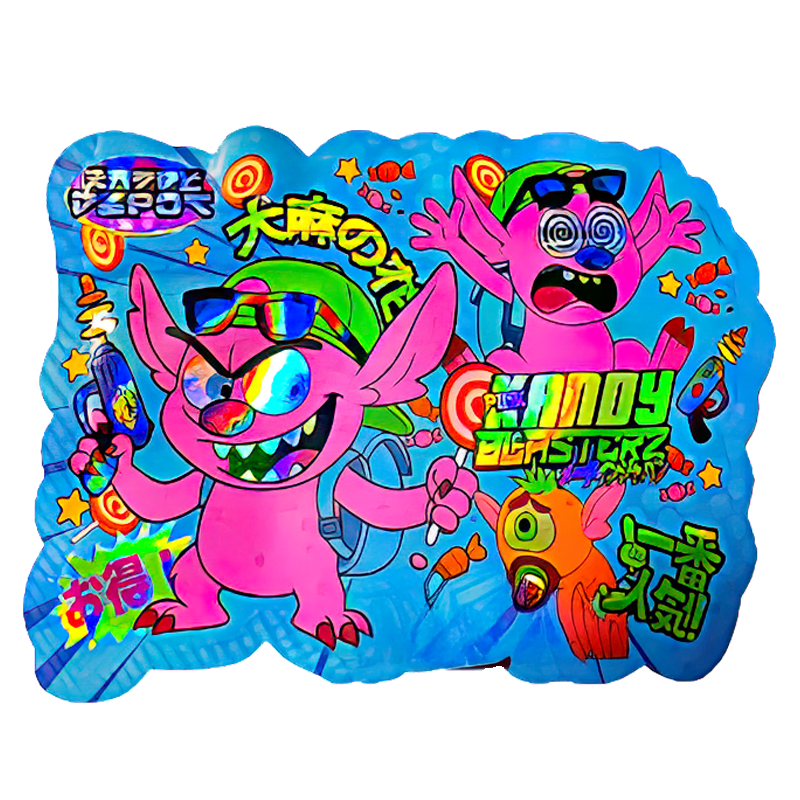 50 Pack – 3.5G Shaped Mylar Bags – Kandy Depo Kandy Blasterz – MB35-SHAPE-141