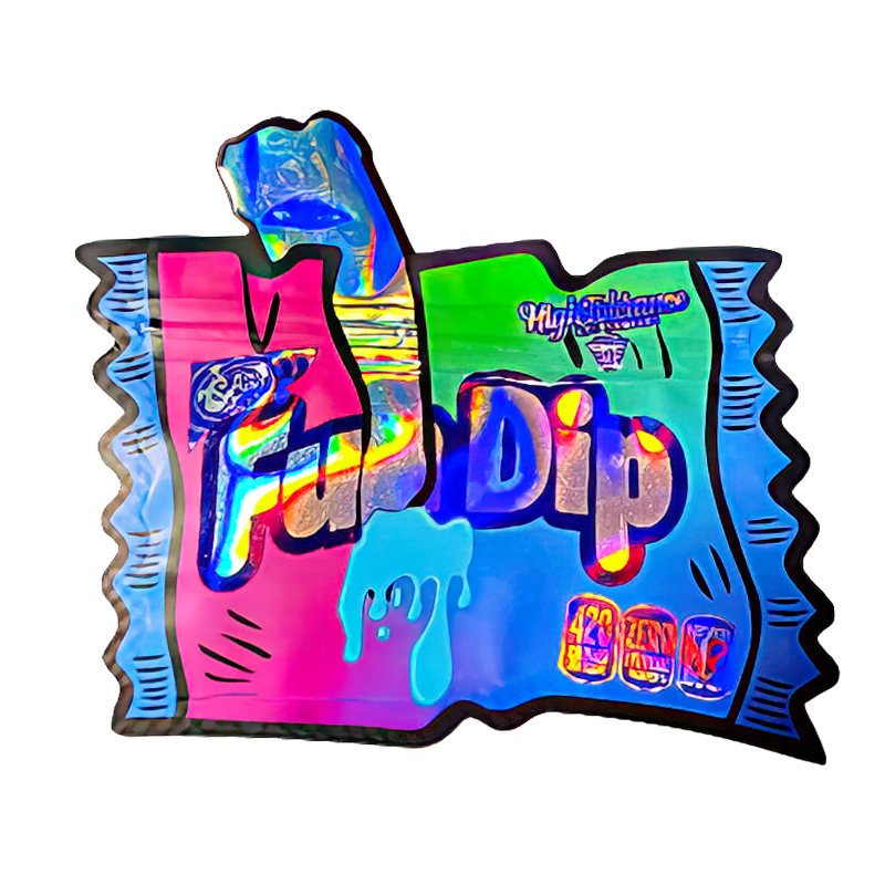 50 Pack – 3.5G Shaped Mylar Bags – High Tolerance Fun Dip – MB35-SHAPE-155