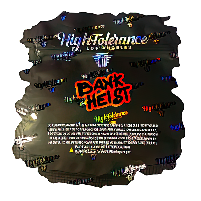 50 Pack - 3.5G Shaped Mylar Bags - High Tolerance Bank Heist - MB35-SHAPE-164 - Image 2