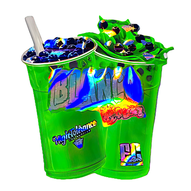 50 Pack – 3.5G Shaped Mylar Bags – High Tolerance Blanco Bobaz – MB35-SHAPE-165