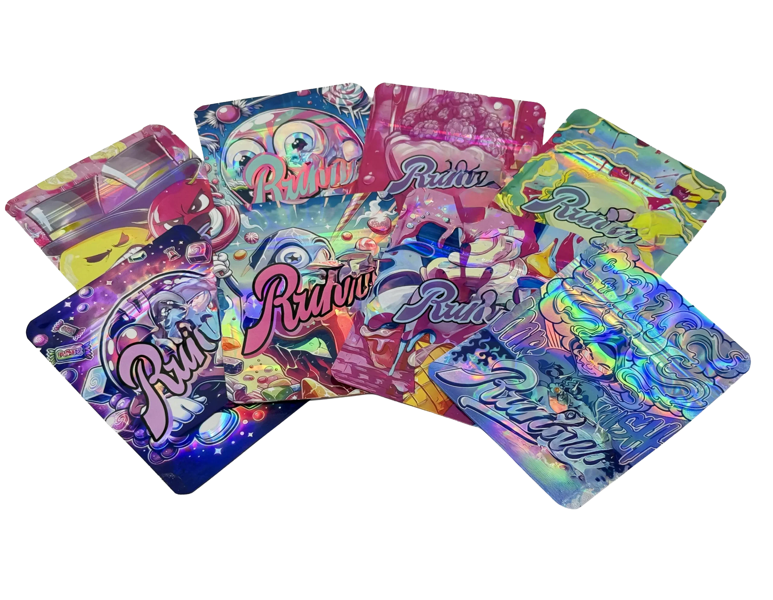 (50 Count) 3.5g Mylar Bags Mix Designs (RUNTZ)