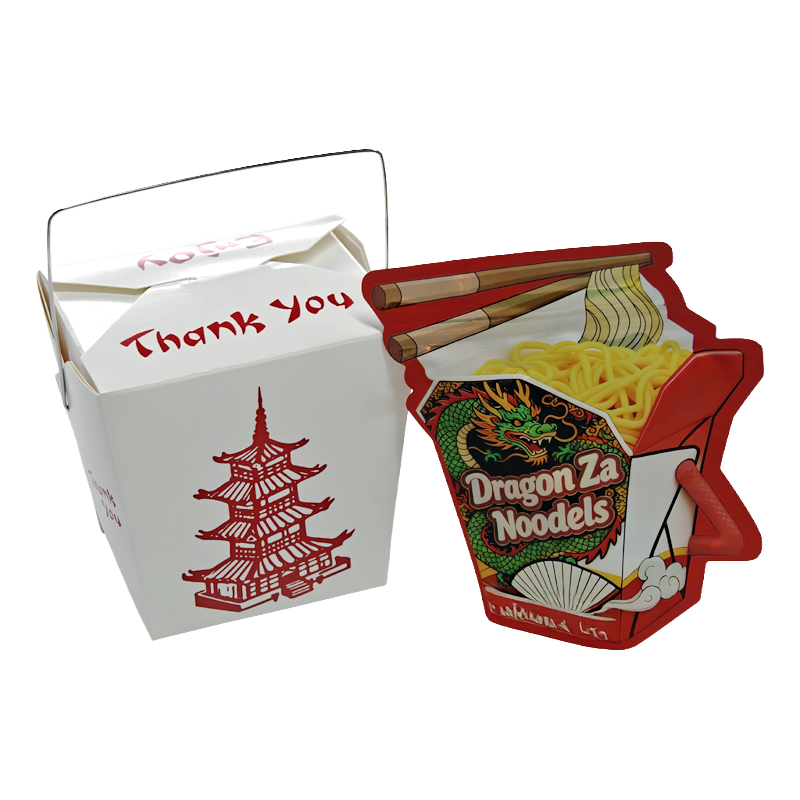 (12 Count) Noodle-Themed Takeout Style Gift Box Set – Dragon Za Noodels NNB-SHAPED-001