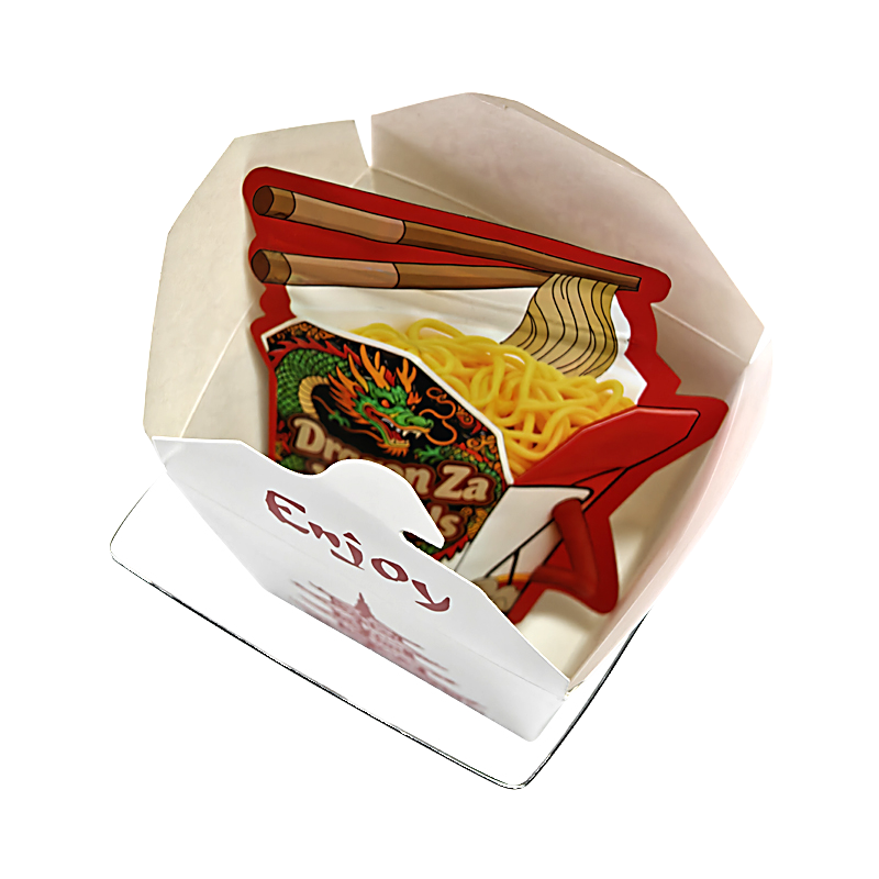 (12 Count) Noodle-Themed Takeout Style Gift Box Set - Dragon Za Noodels NNB-SHAPED-001 - Image 3