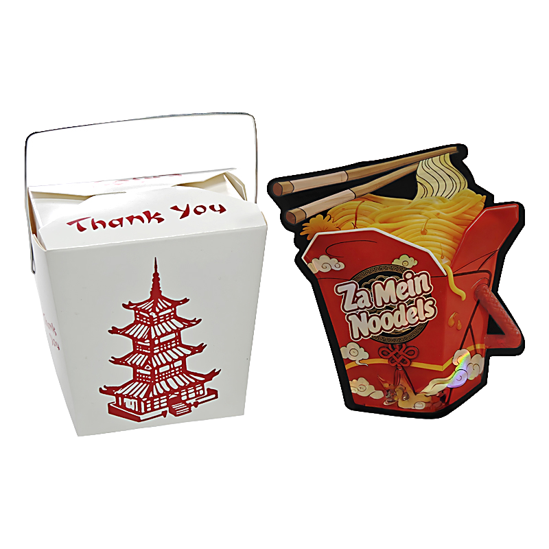 (12 Count) Noodle-Themed Takeout Style Gift Box Set – Za Mein Noodels NNB-SHAPED-002